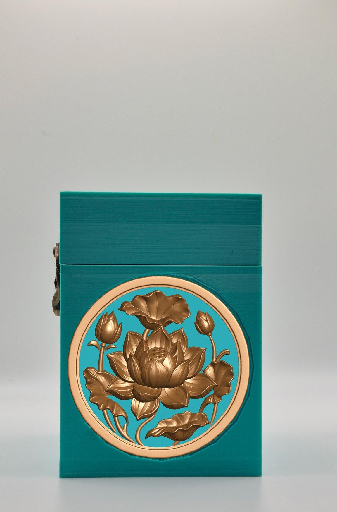 Lotus Card Box — Green