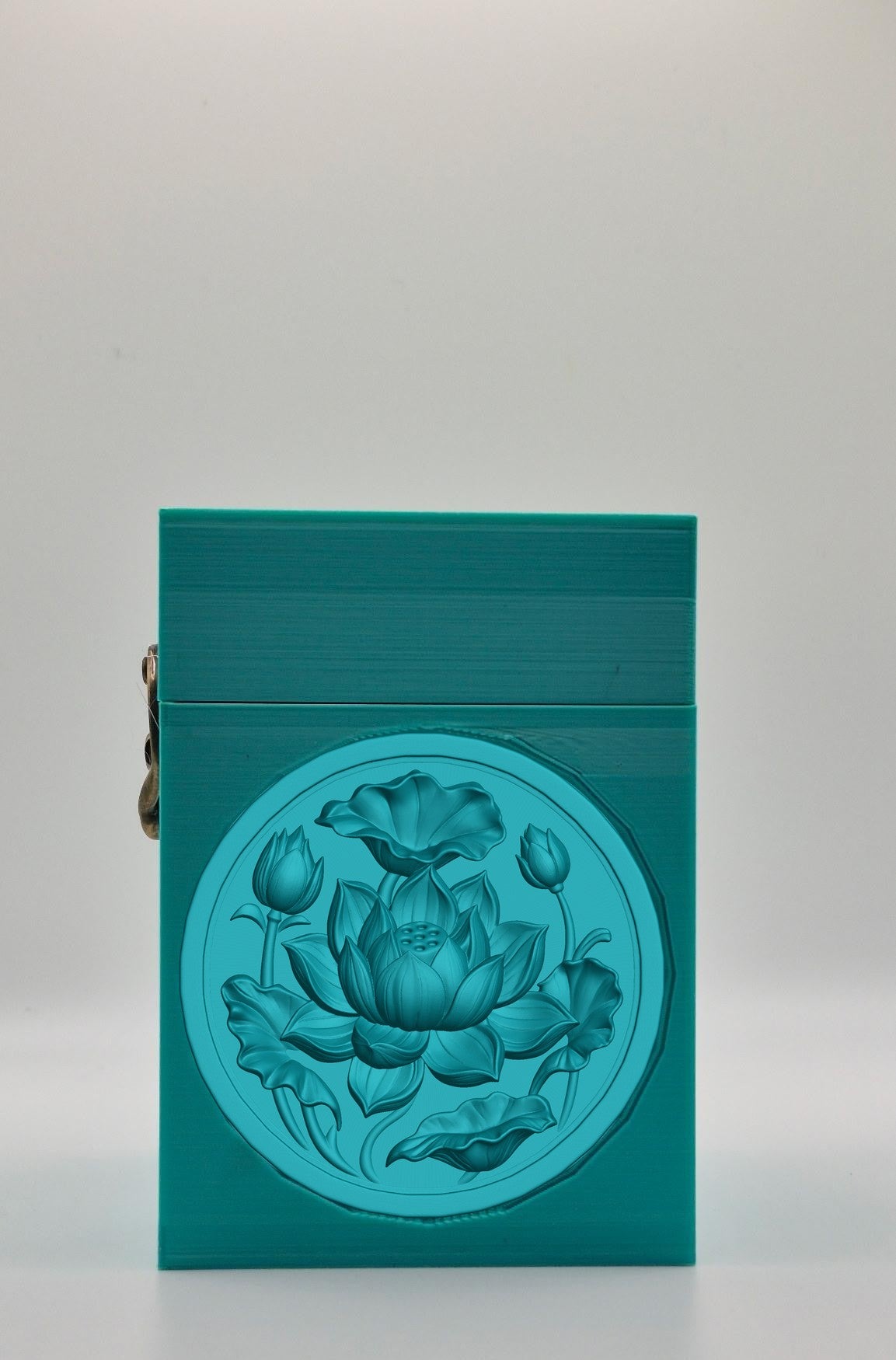 Lotus Card Box — Green