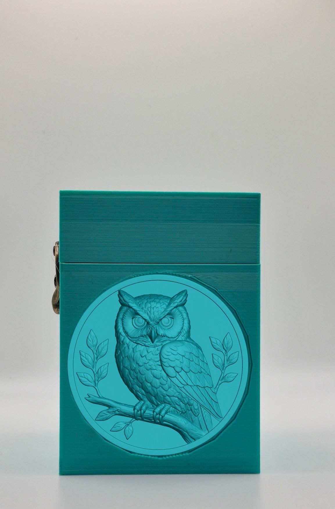 Owl Card Box — Green