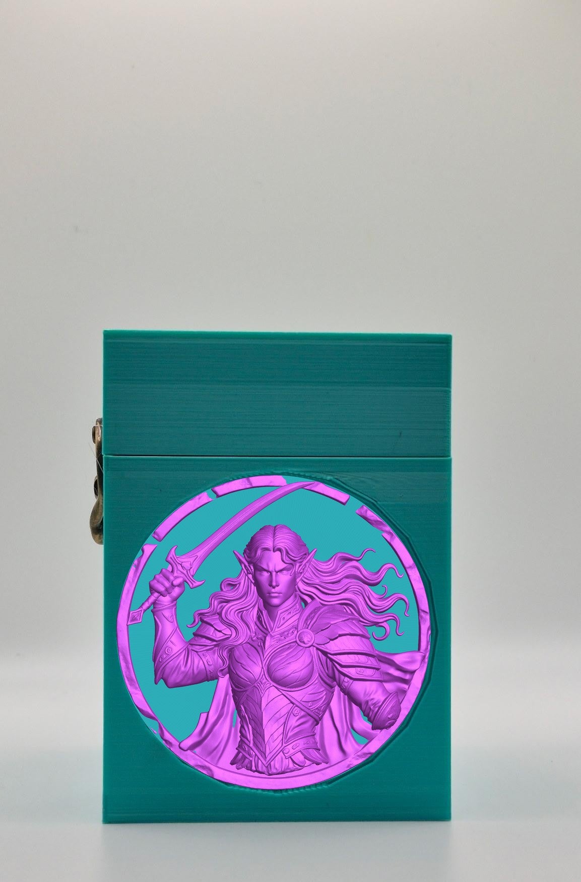 Elvish Warrior Card Box — Green