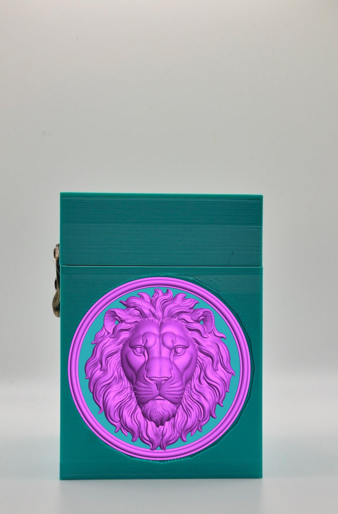 Lion Card Box — Green