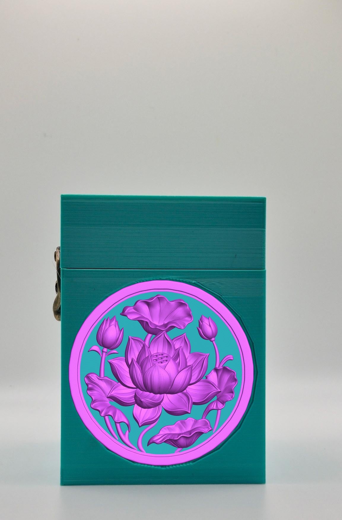 Lotus Card Box — Green