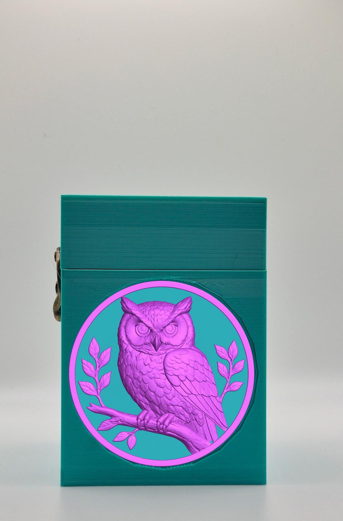 Owl Card Box — Green