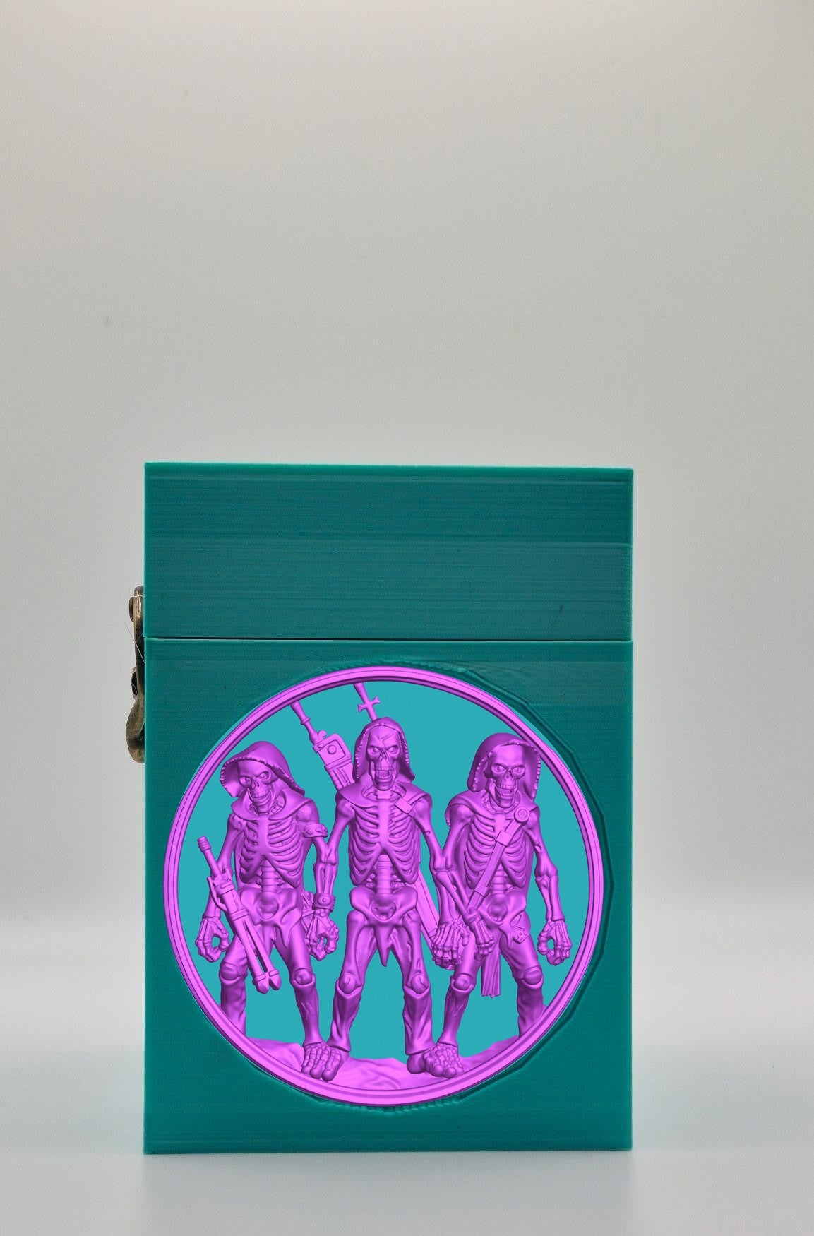 Skeleton Army Card Box — Green