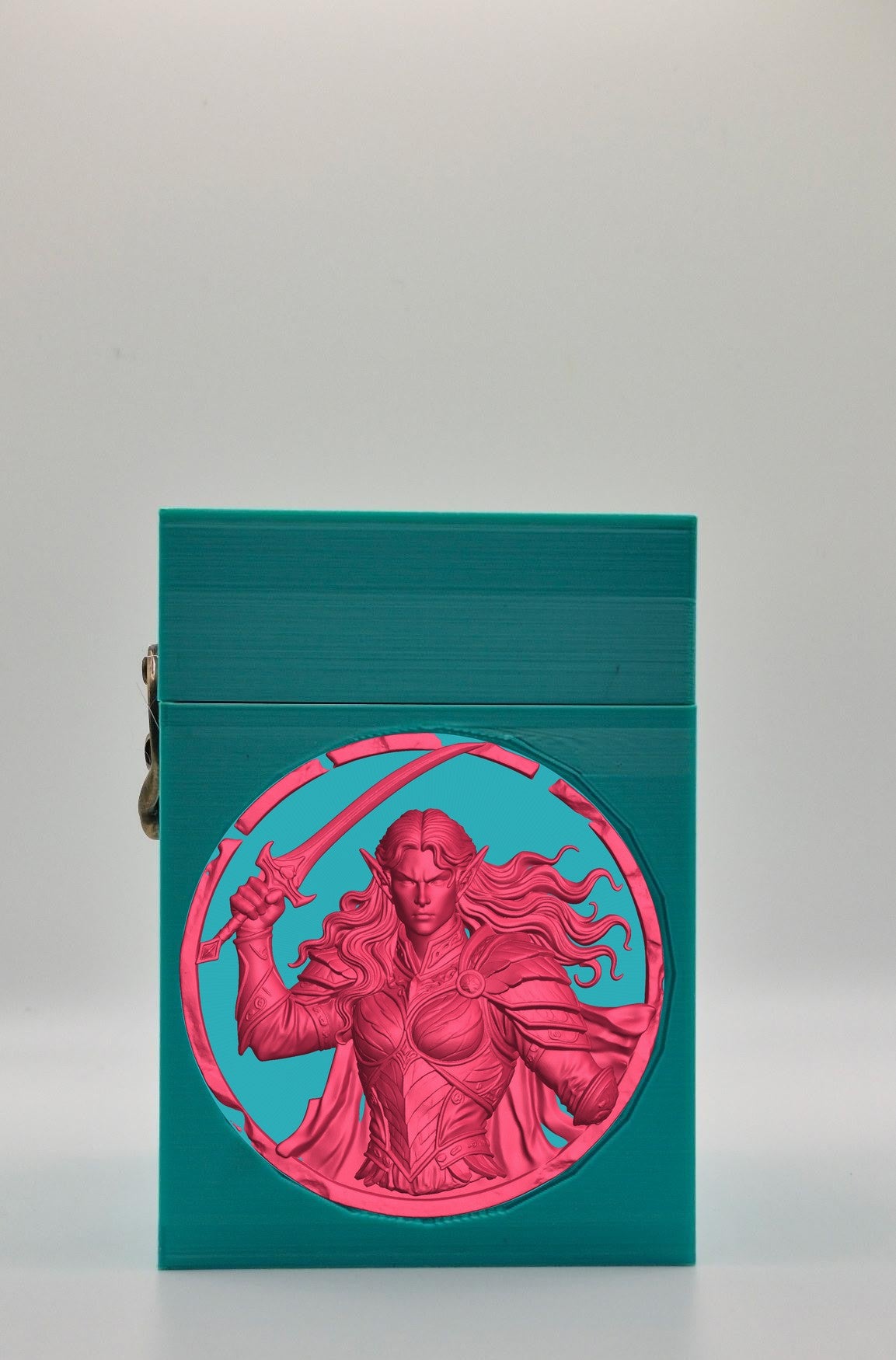 Elvish Warrior Card Box — Green