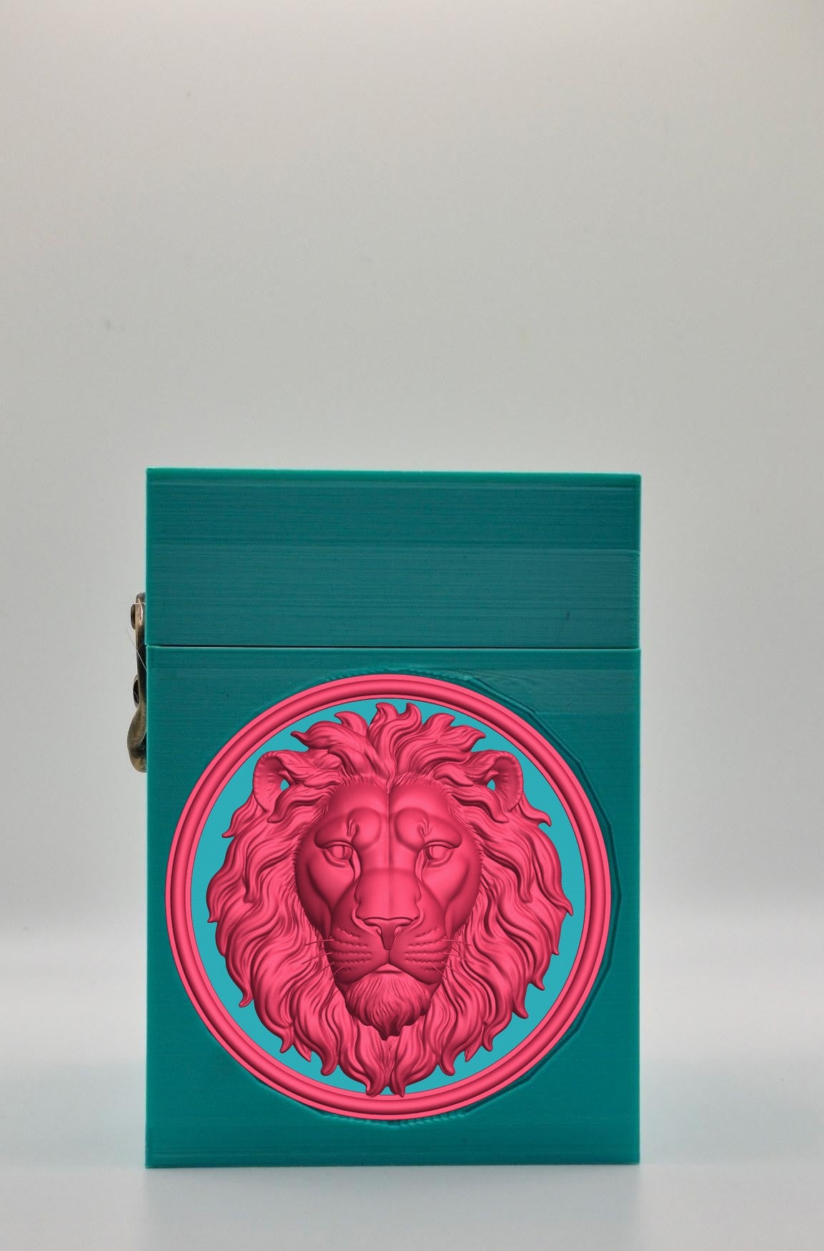 Lion Card Box — Green