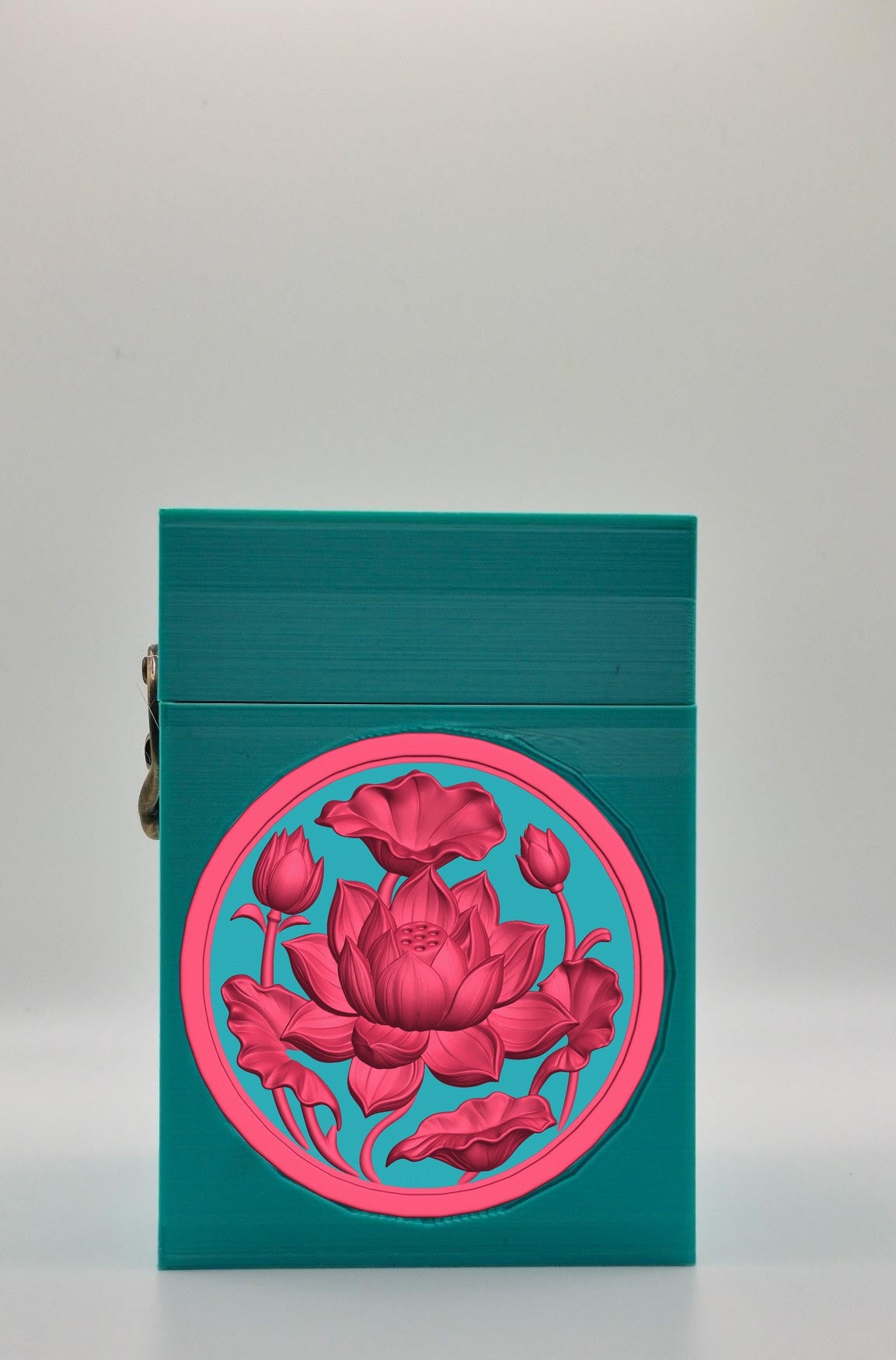 Lotus Card Box — Green