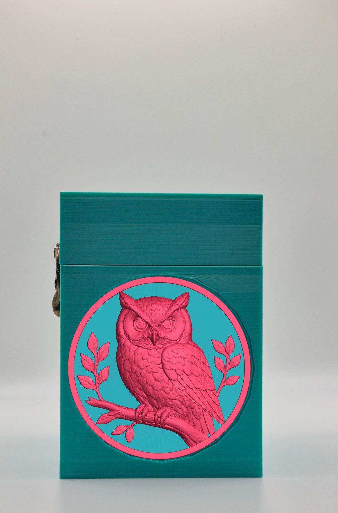 Owl Card Box — Green