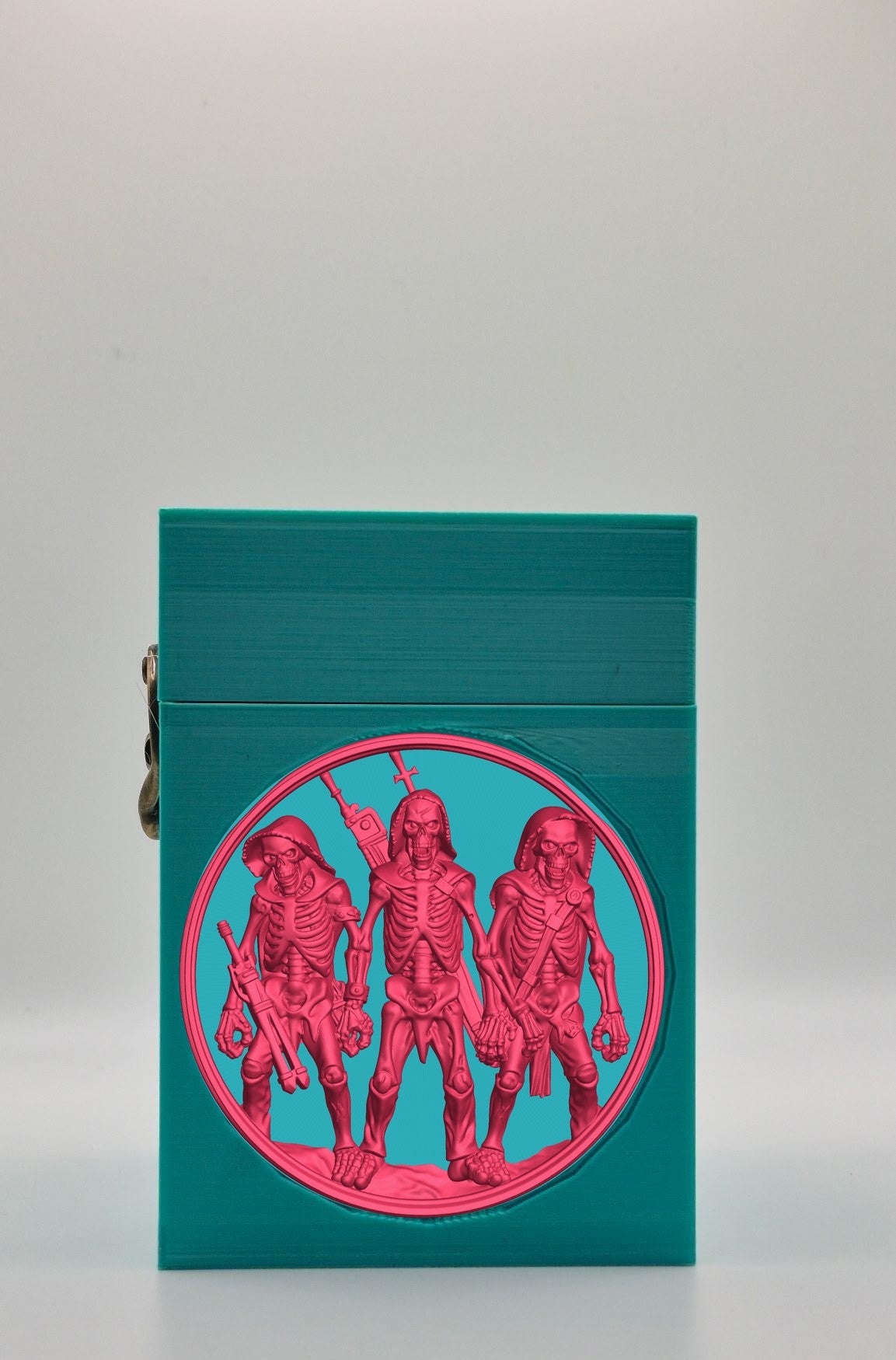 Skeleton Army Card Box — Green