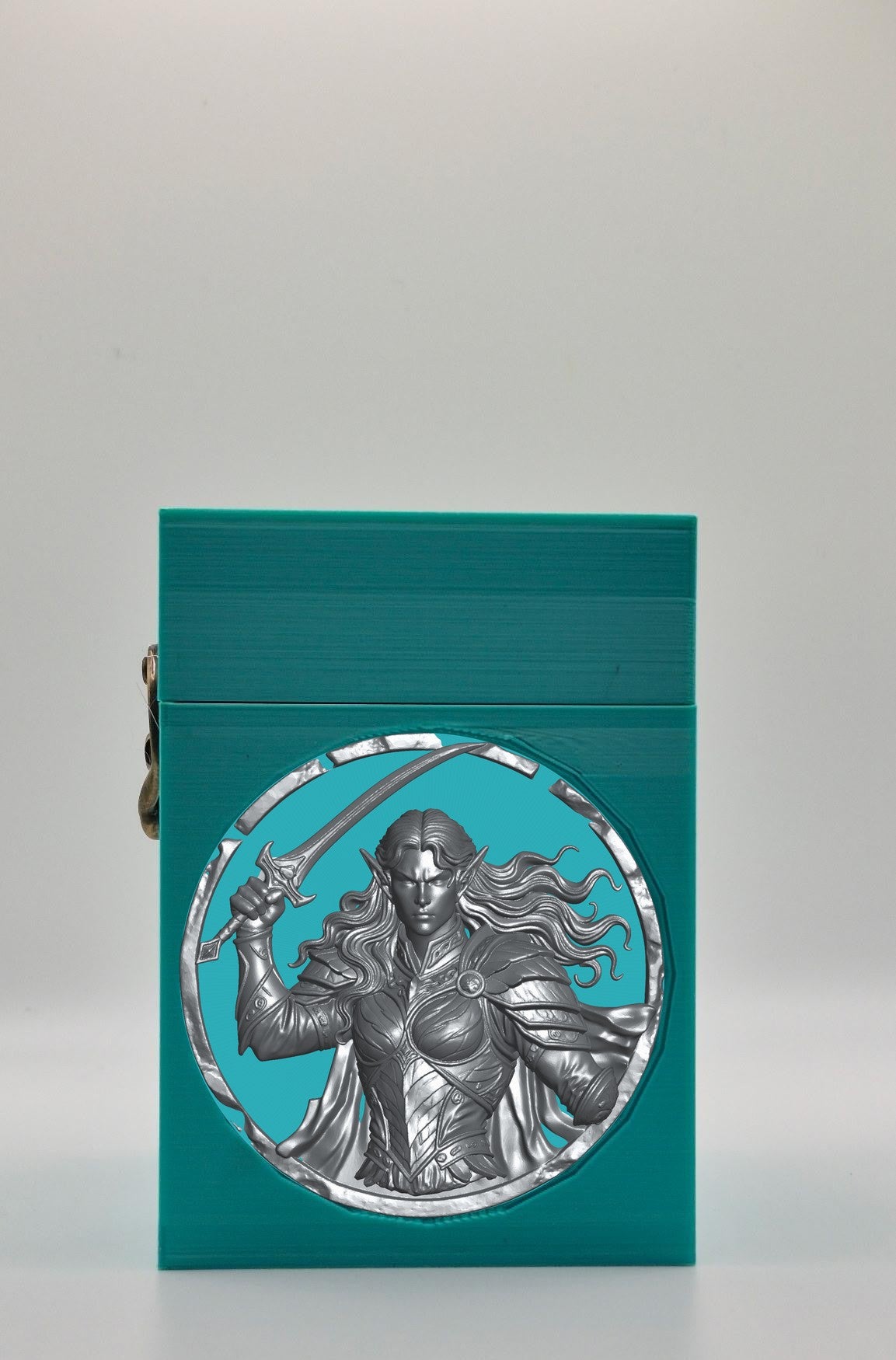 Elvish Warrior Card Box — Green