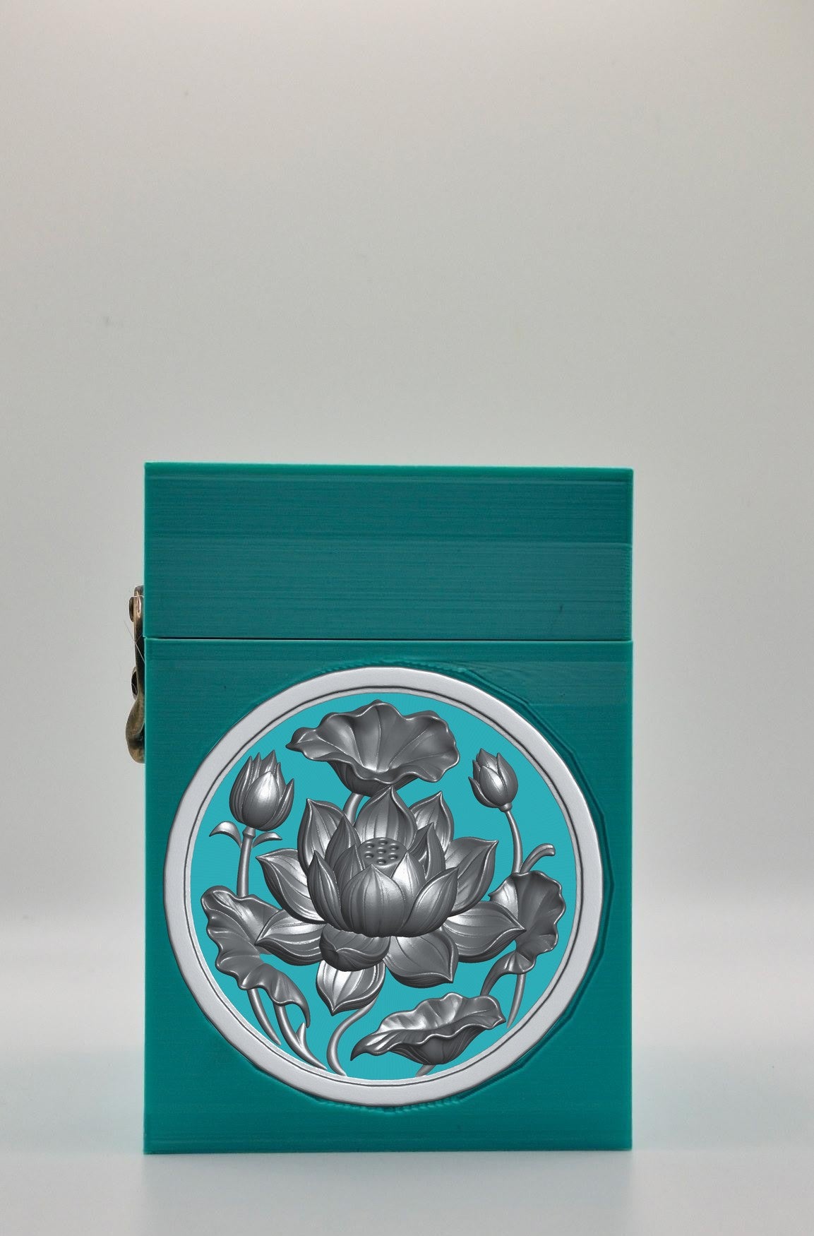 Lotus Card Box — Green