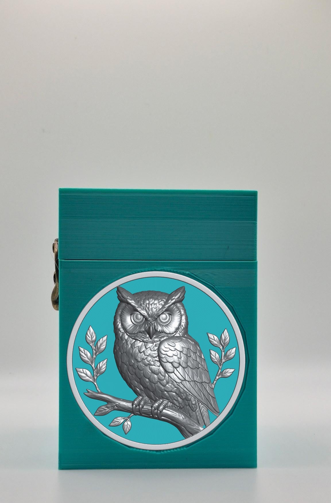 Owl Card Box — Green