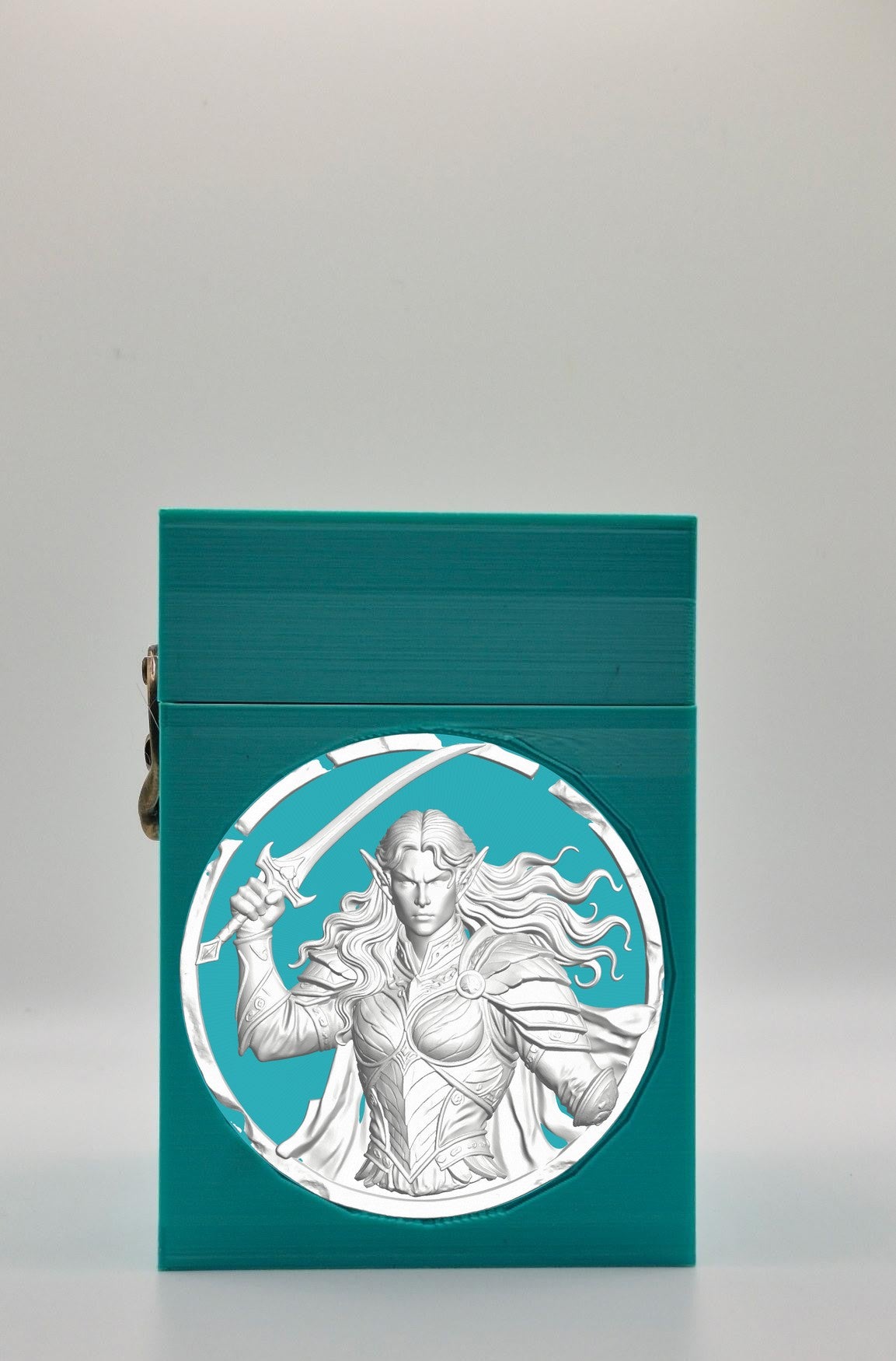 Elvish Warrior Card Box — Green