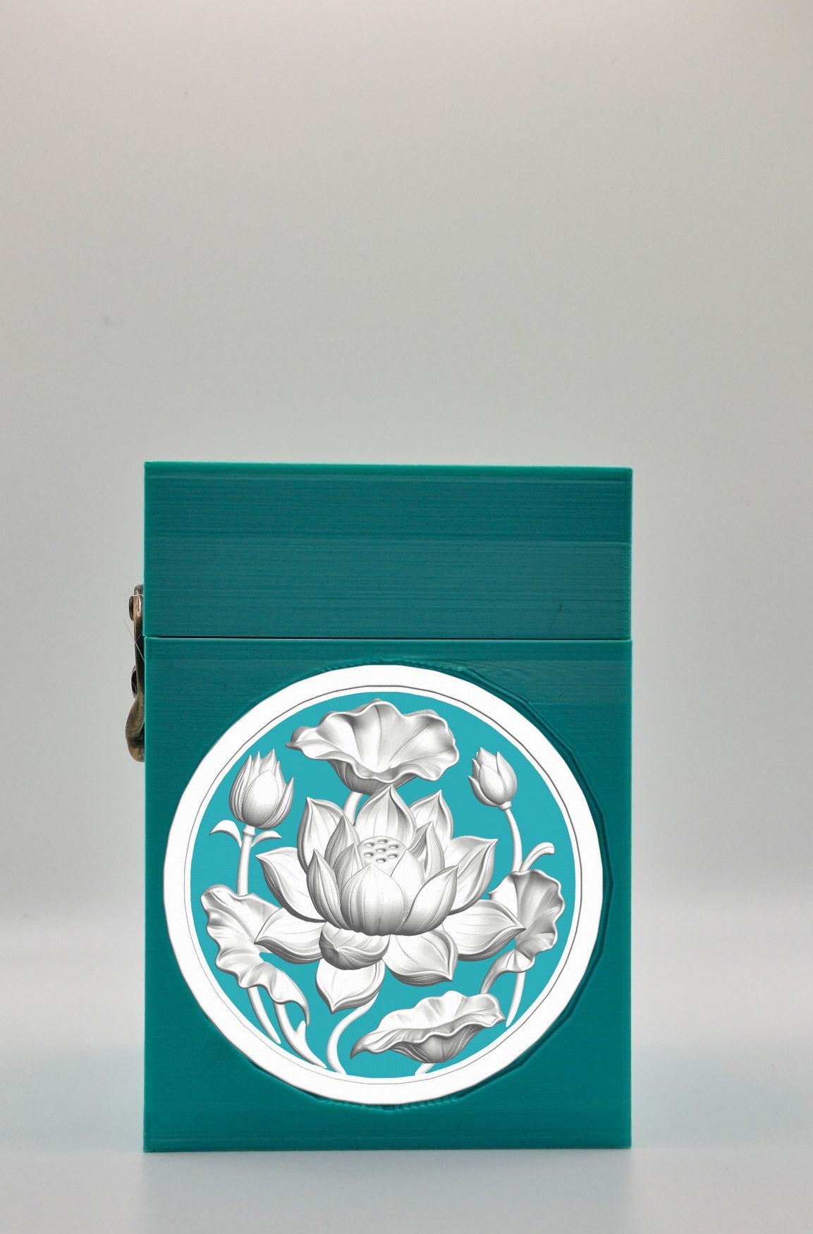 Lotus Card Box — Green