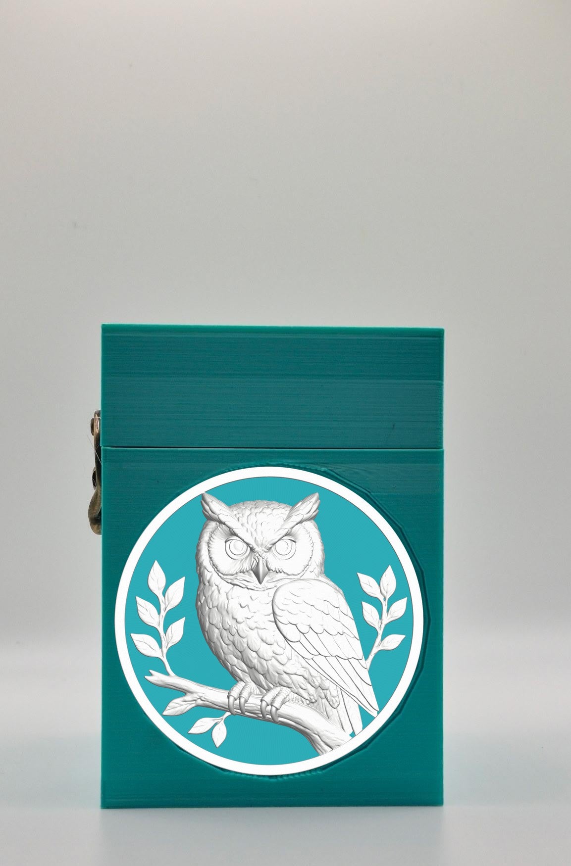 Owl Card Box — Green