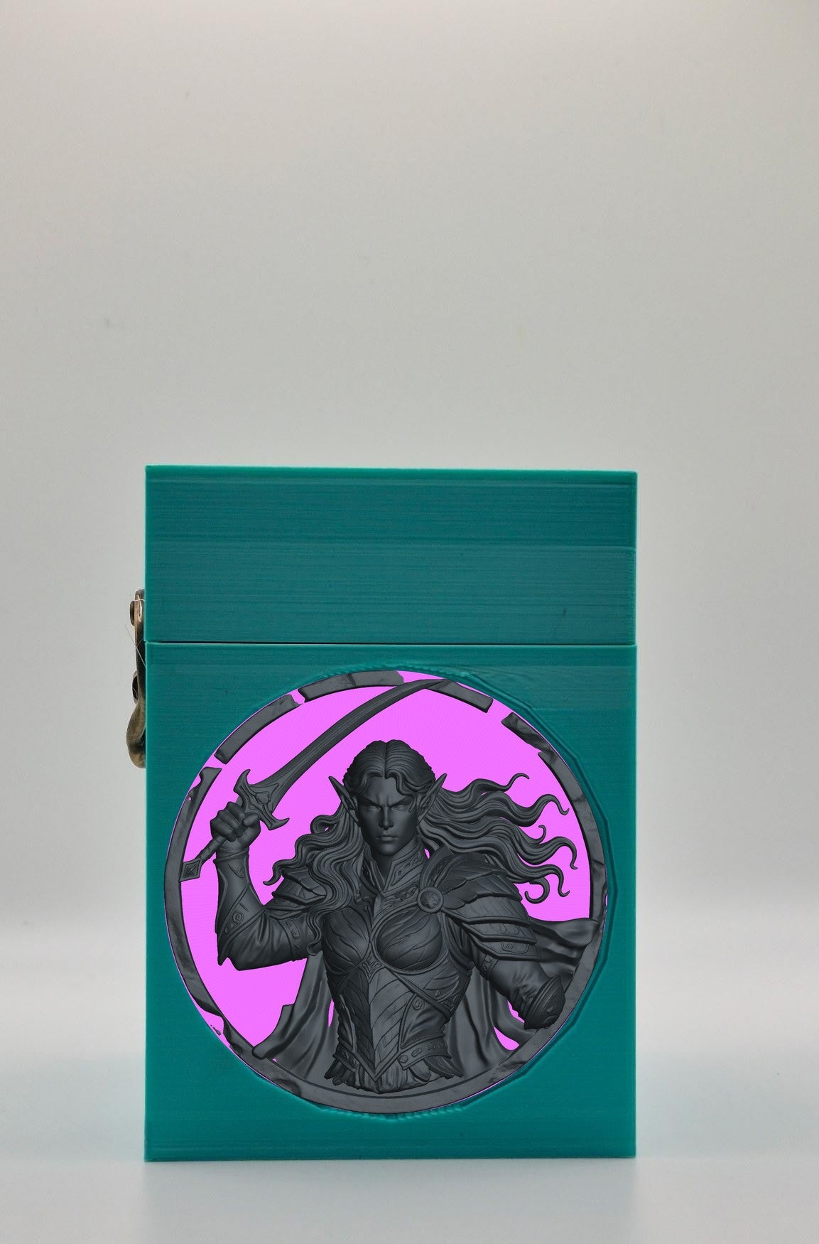 Elvish Warrior Card Box — Green