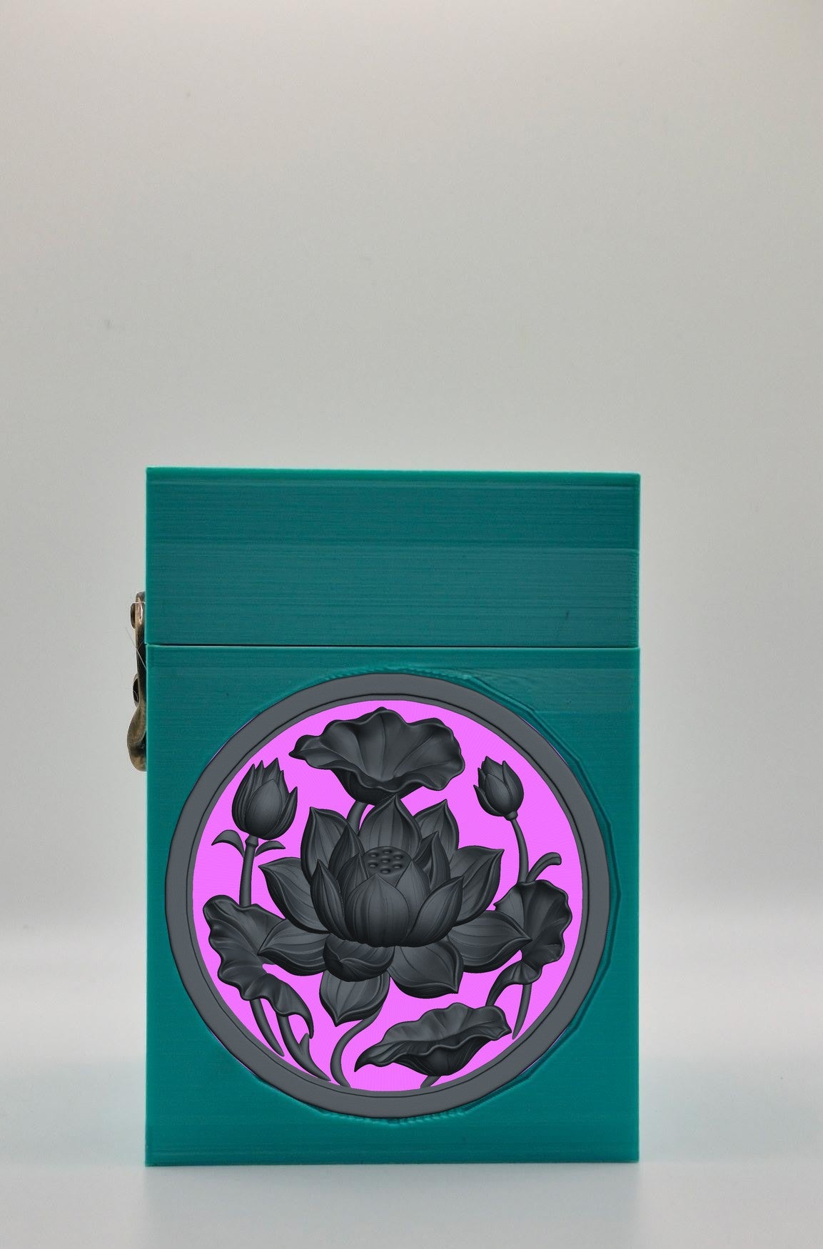 Lotus Card Box — Green