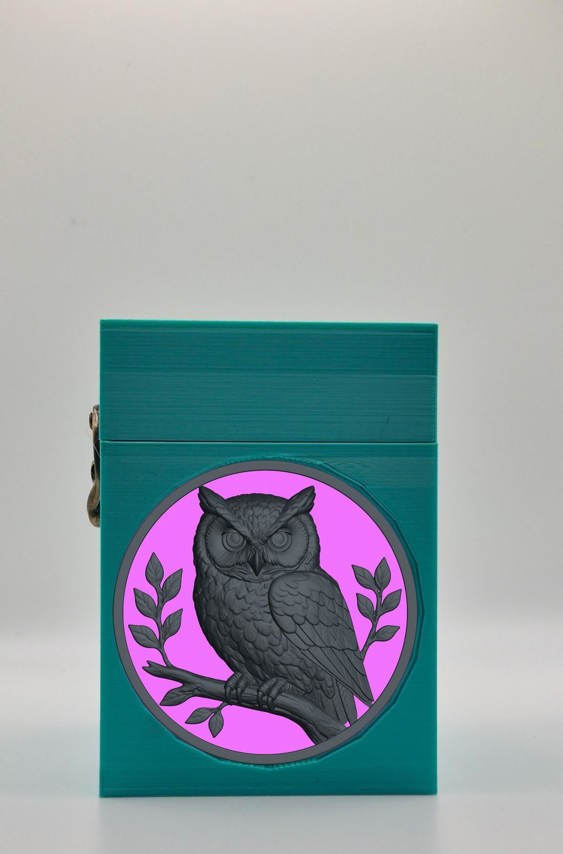 Owl Card Box — Green