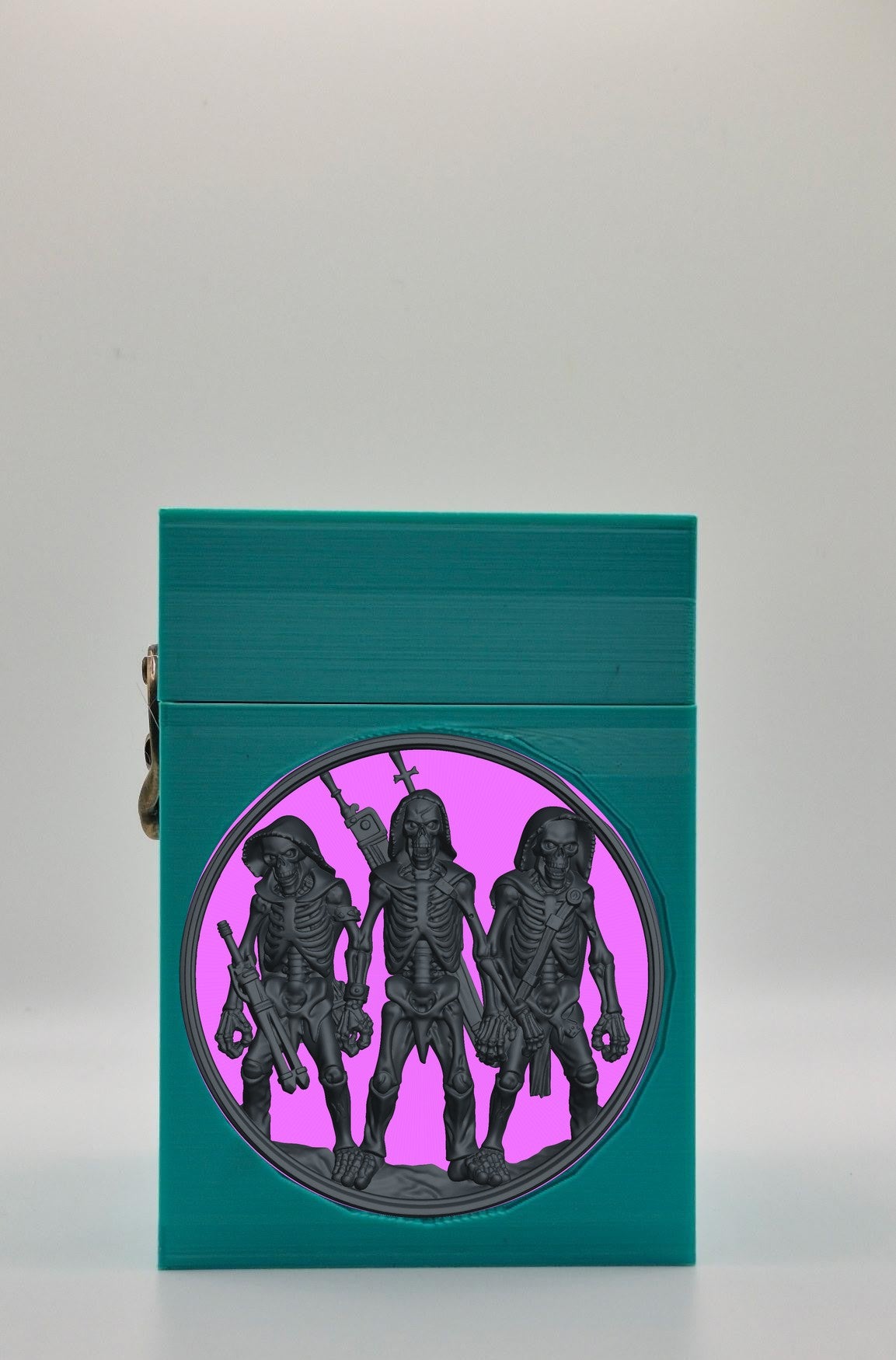 Skeleton Army Card Box — Green