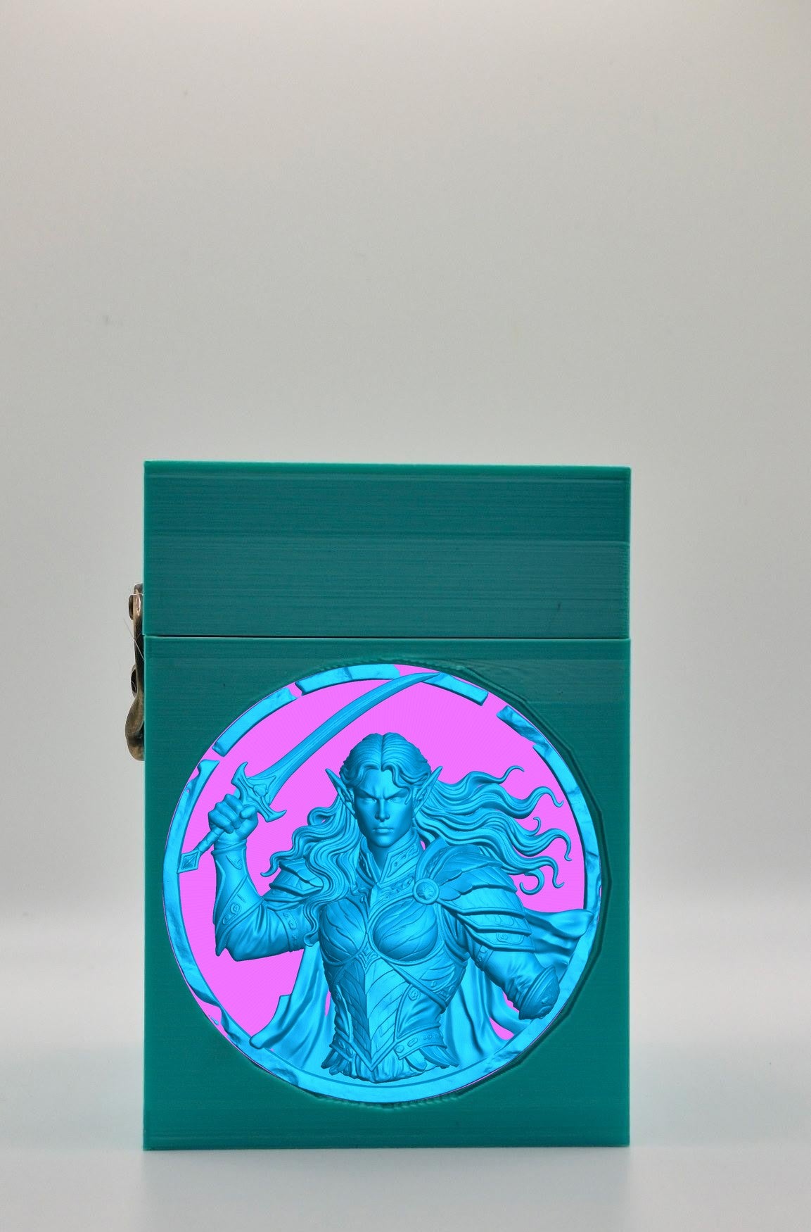 Elvish Warrior Card Box — Green
