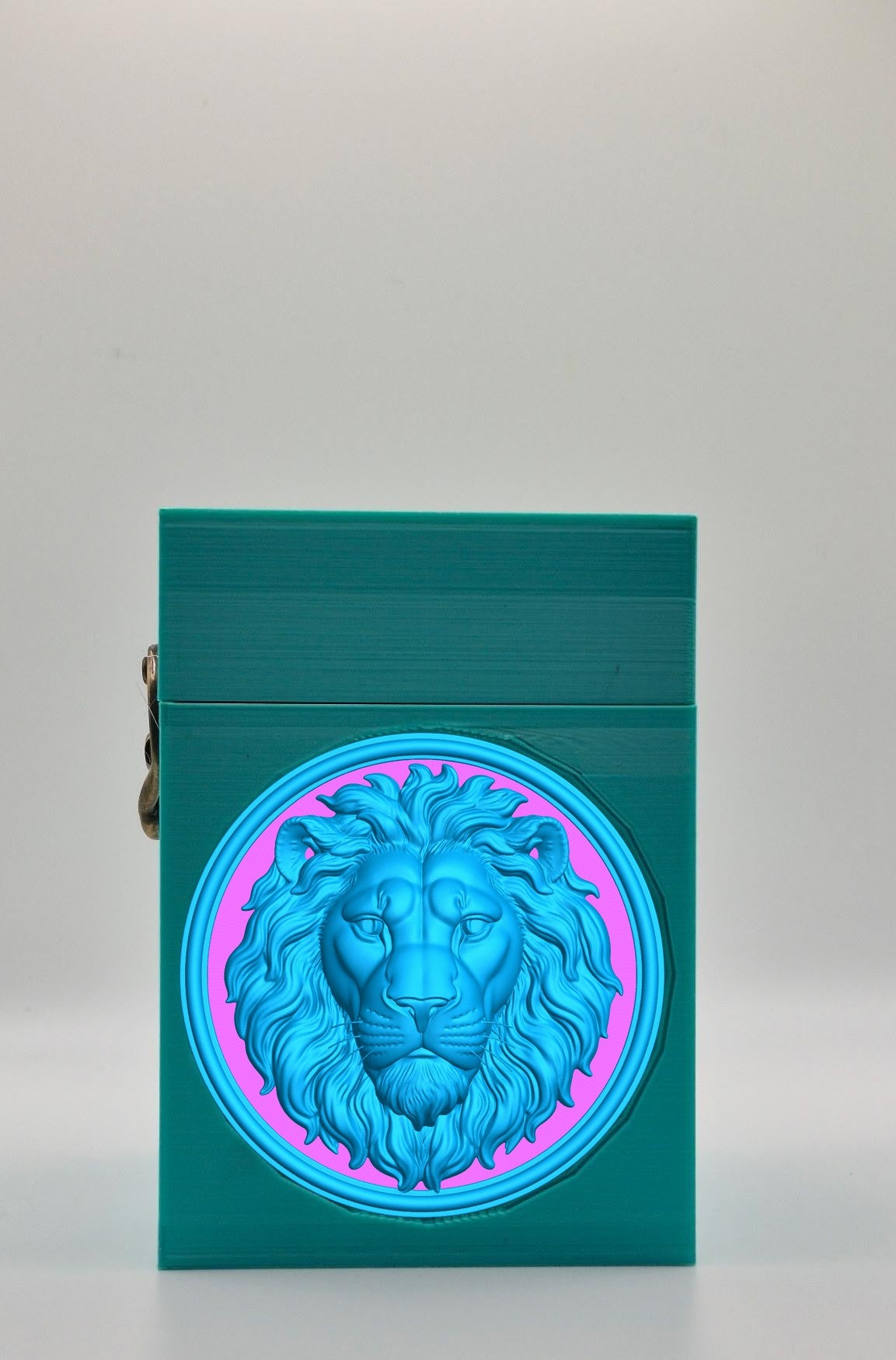 Lion Card Box — Green