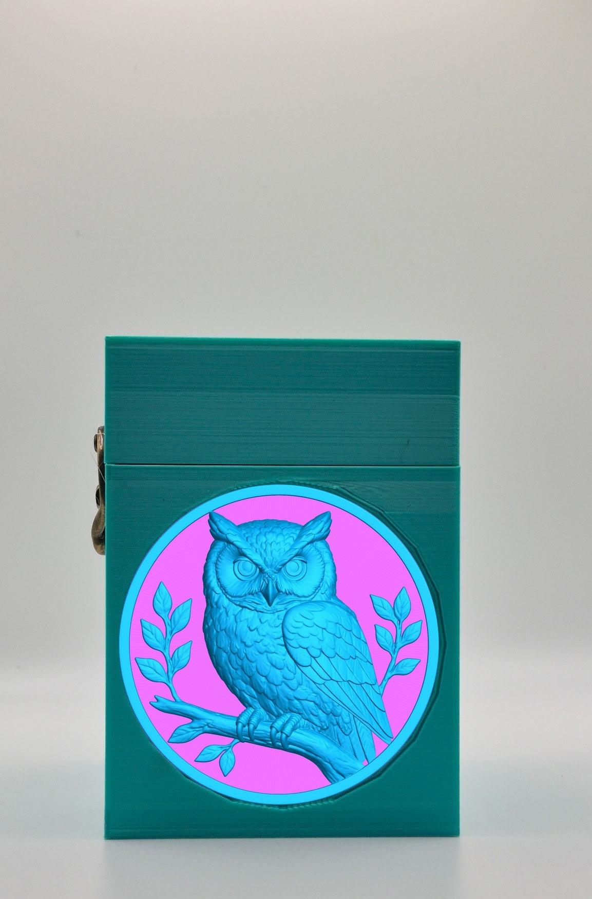 Owl Card Box — Green