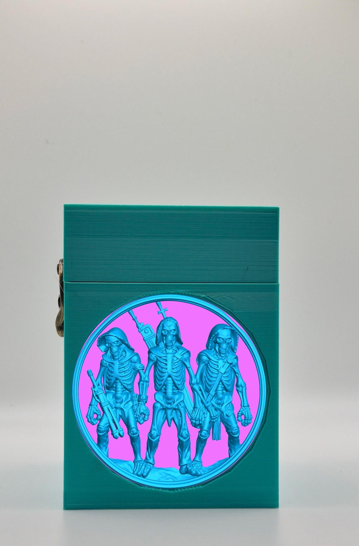 Skeleton Army Card Box — Green