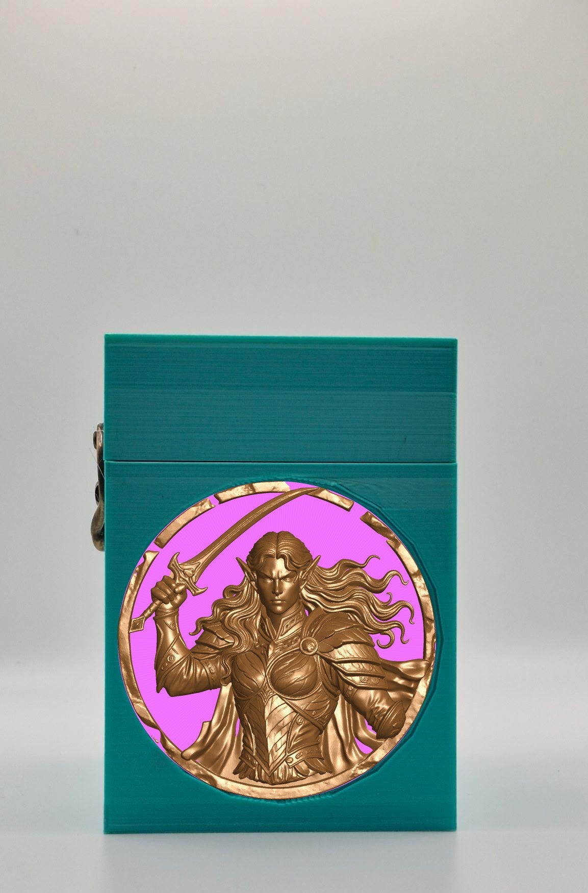 Elvish Warrior Card Box — Green