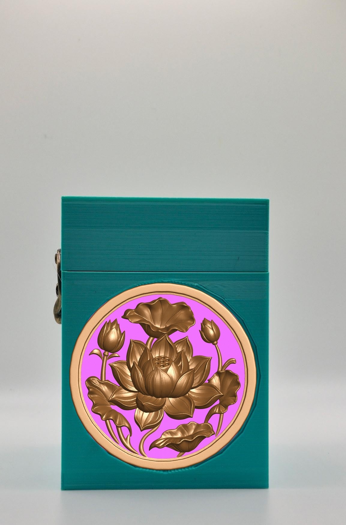 Lotus Card Box — Green