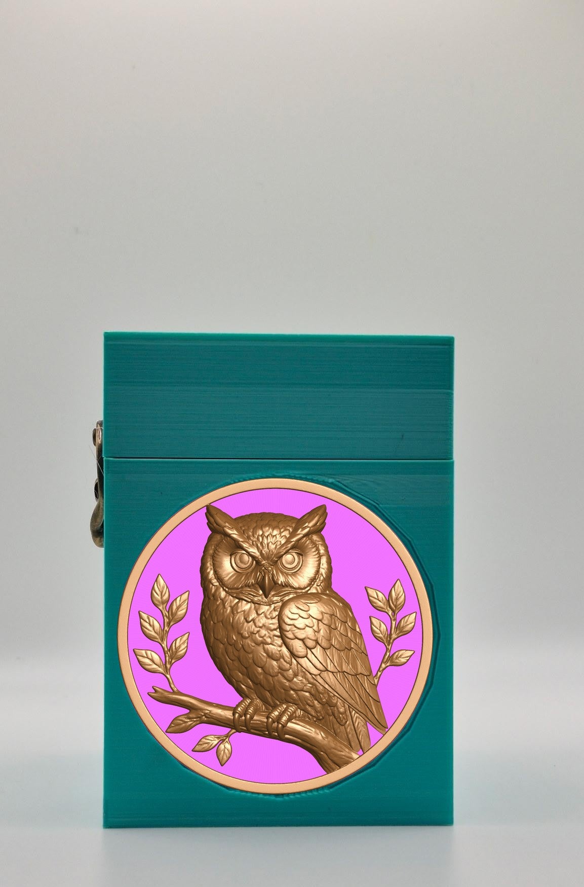 Owl Card Box — Green