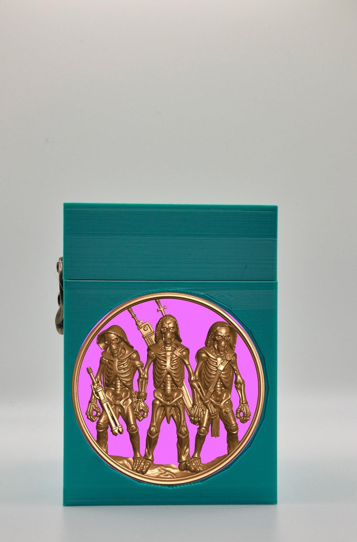 Skeleton Army Card Box — Green