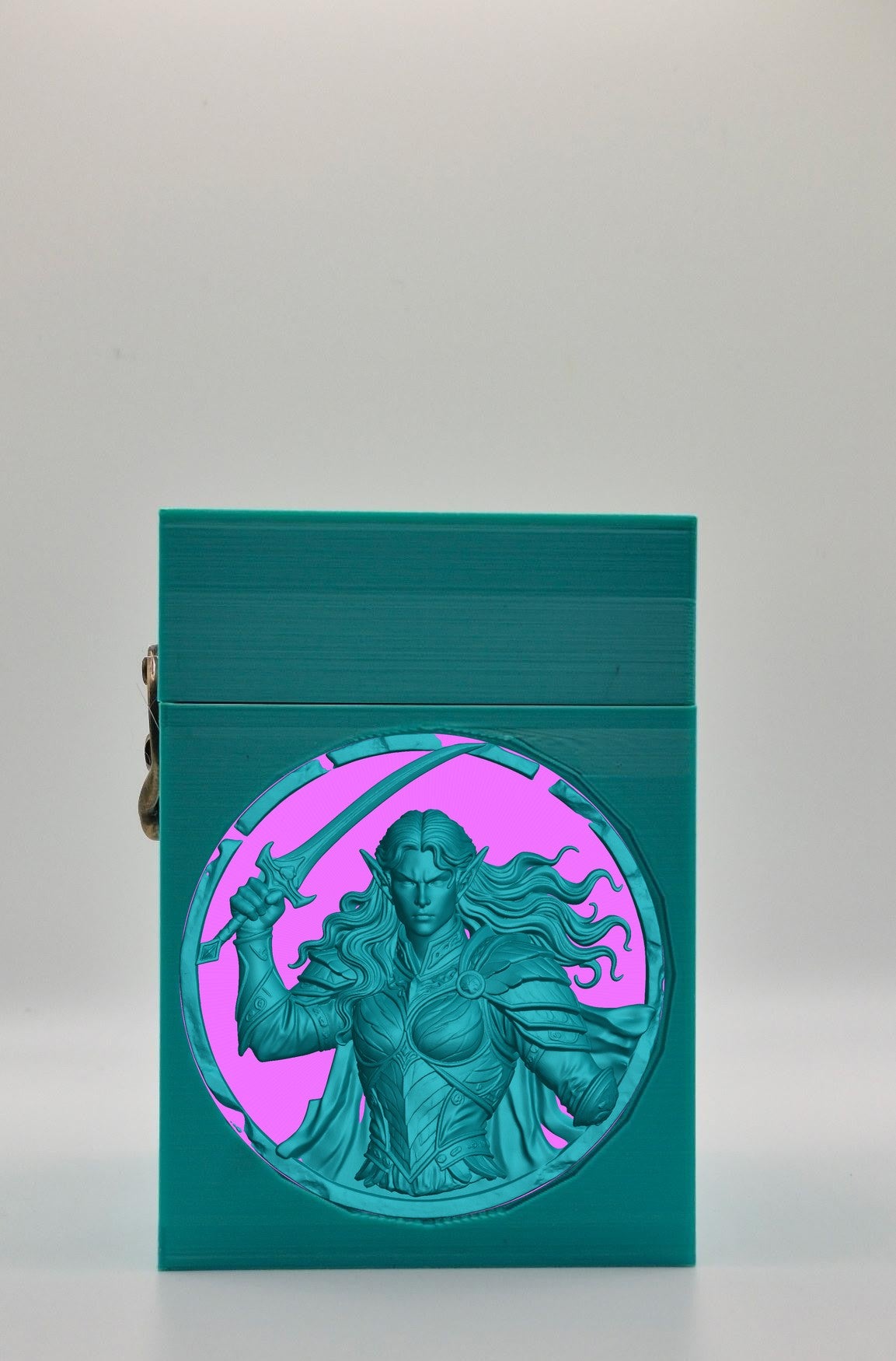 Elvish Warrior Card Box — Green