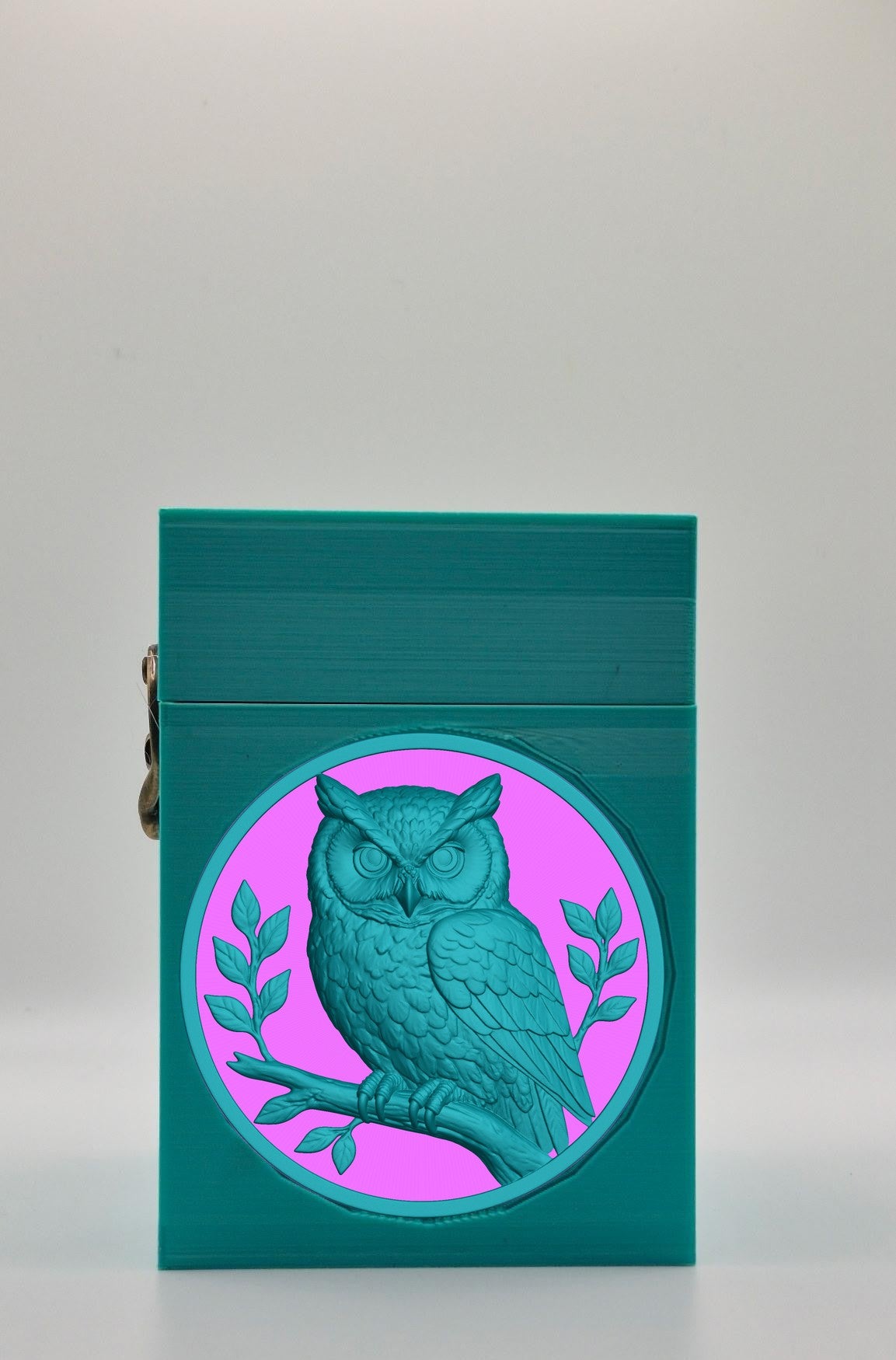 Owl Card Box — Green