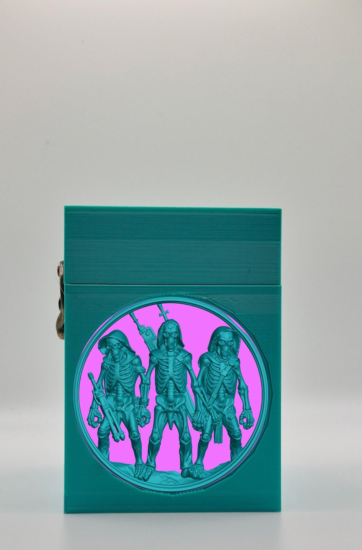 Skeleton Army Card Box — Green