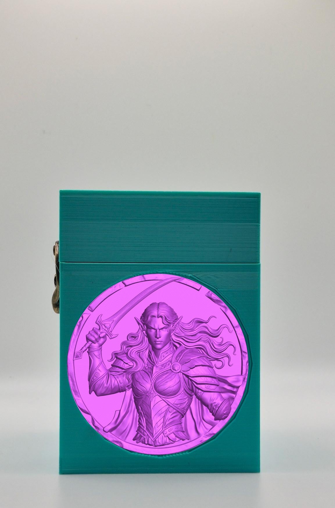 Elvish Warrior Card Box — Green