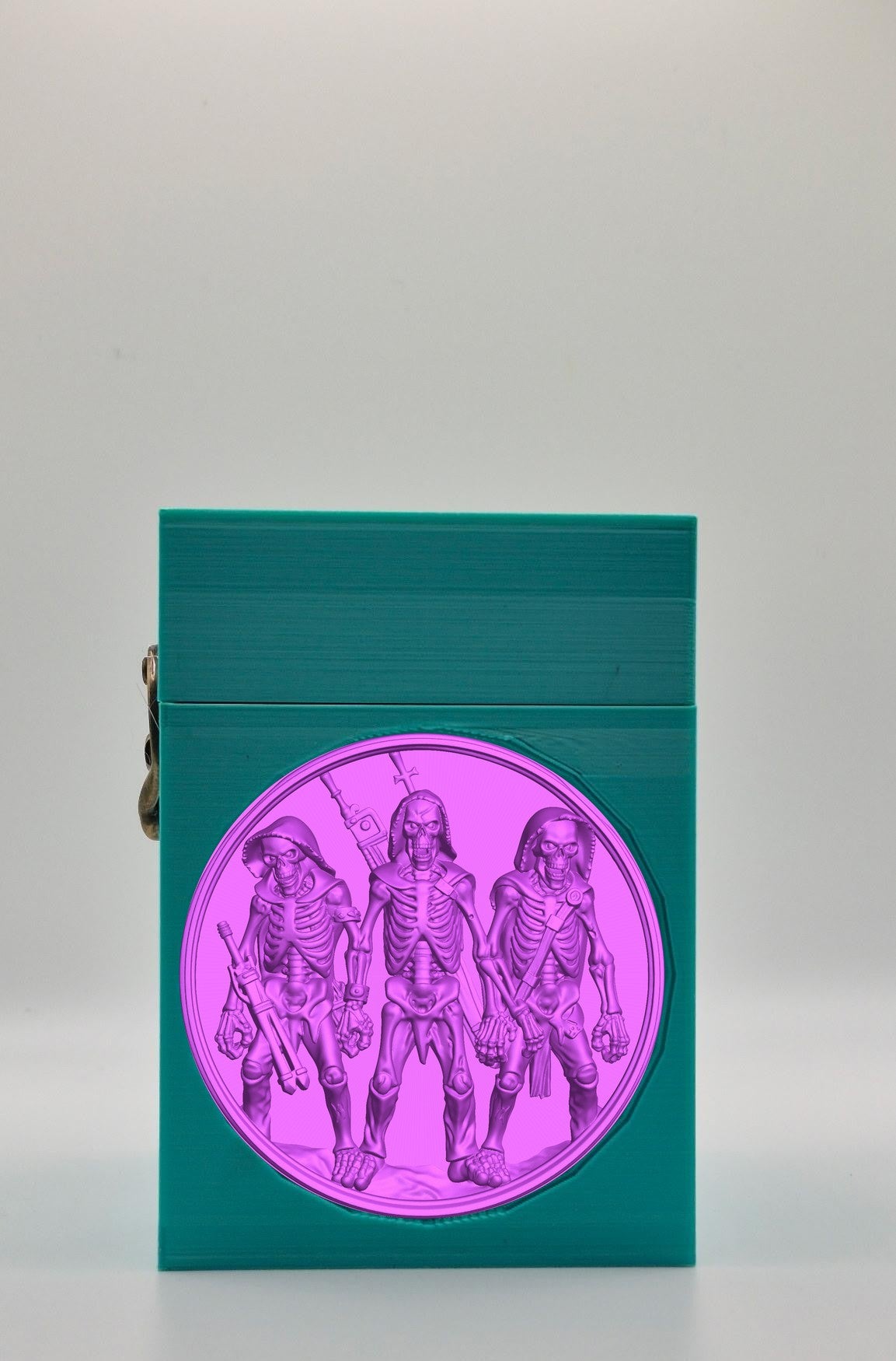 Skeleton Army Card Box — Green