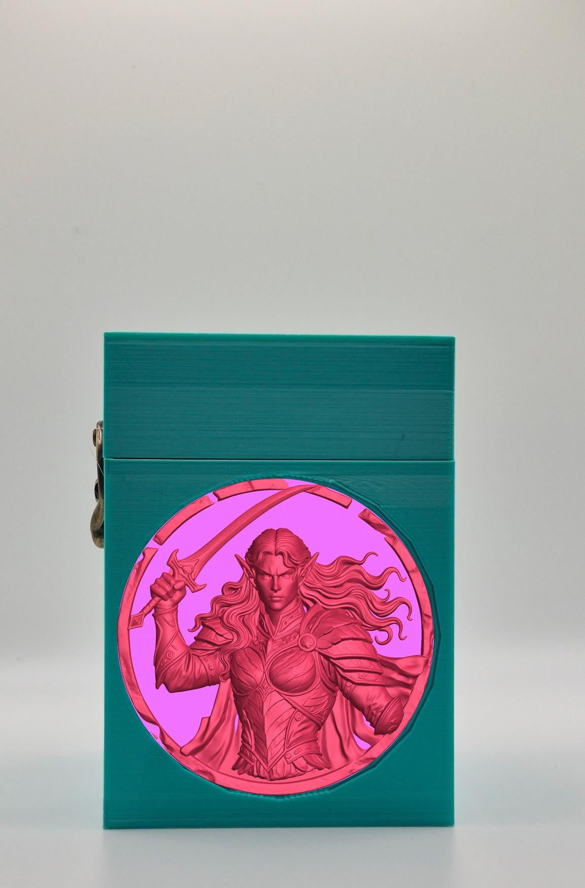 Elvish Warrior Card Box — Green
