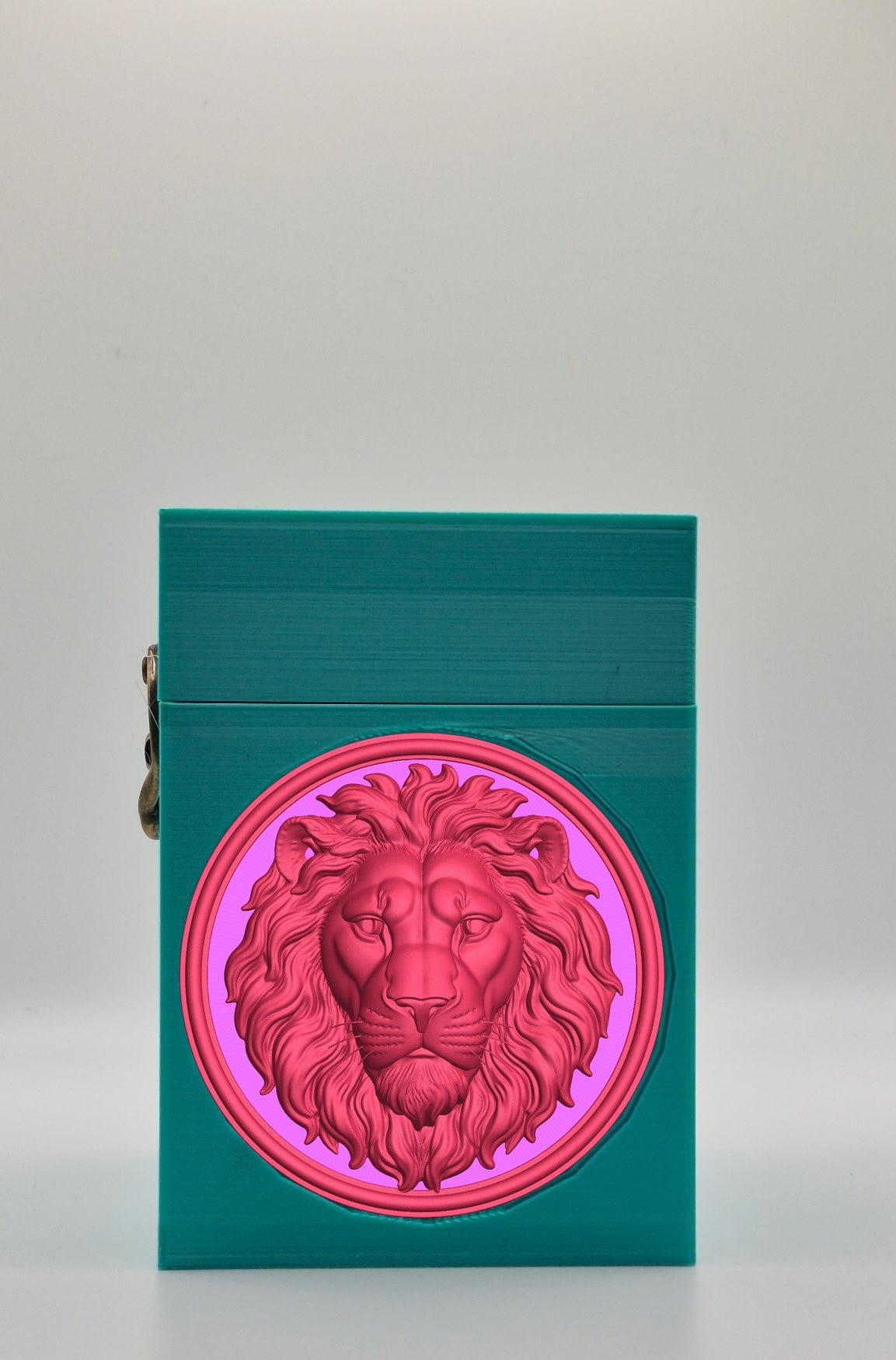 Lion Card Box — Green