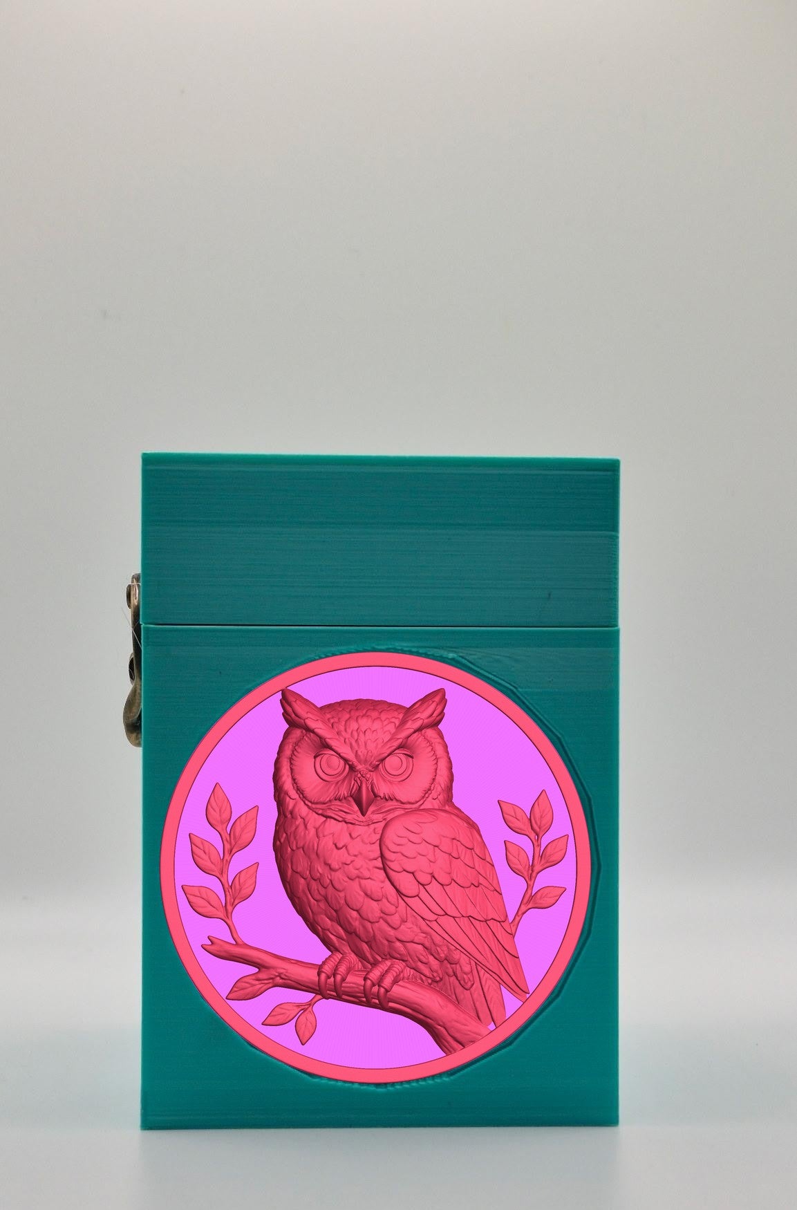 Owl Card Box — Green