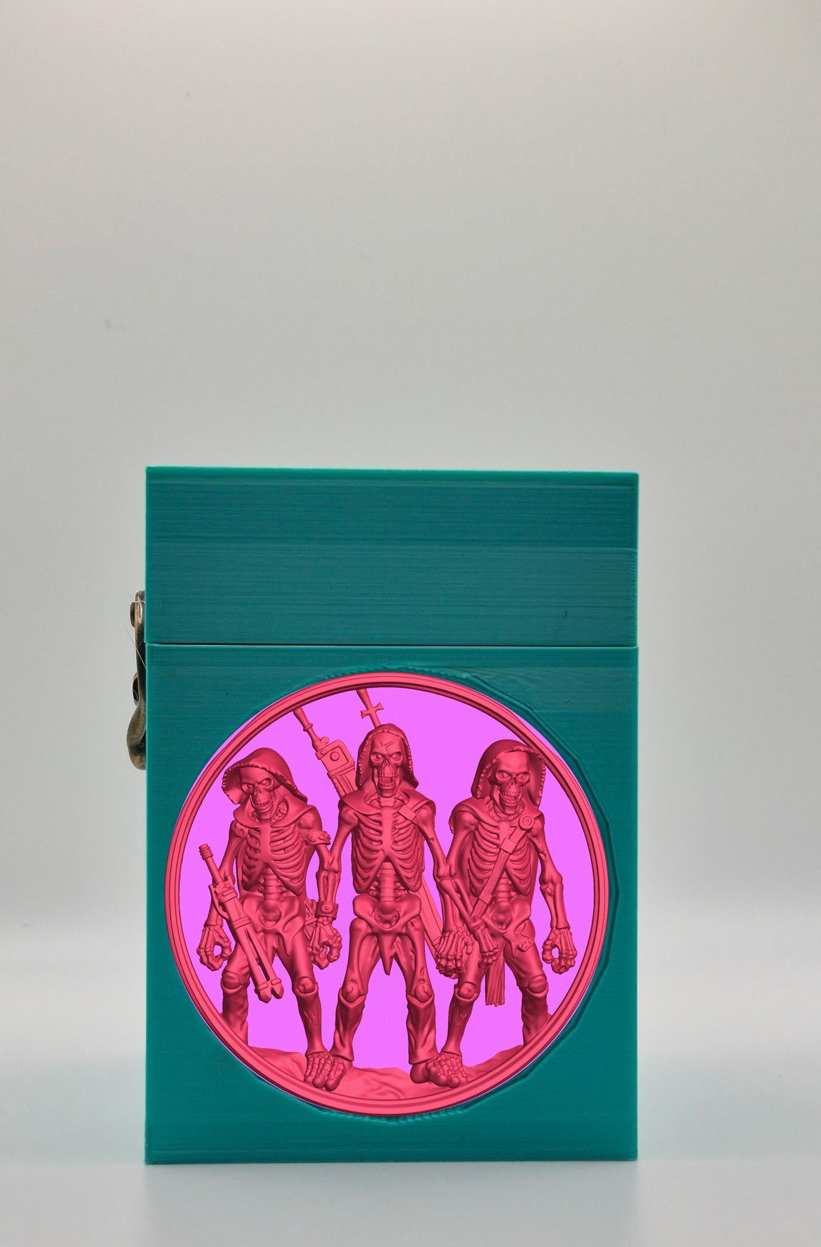 Skeleton Army Card Box — Green