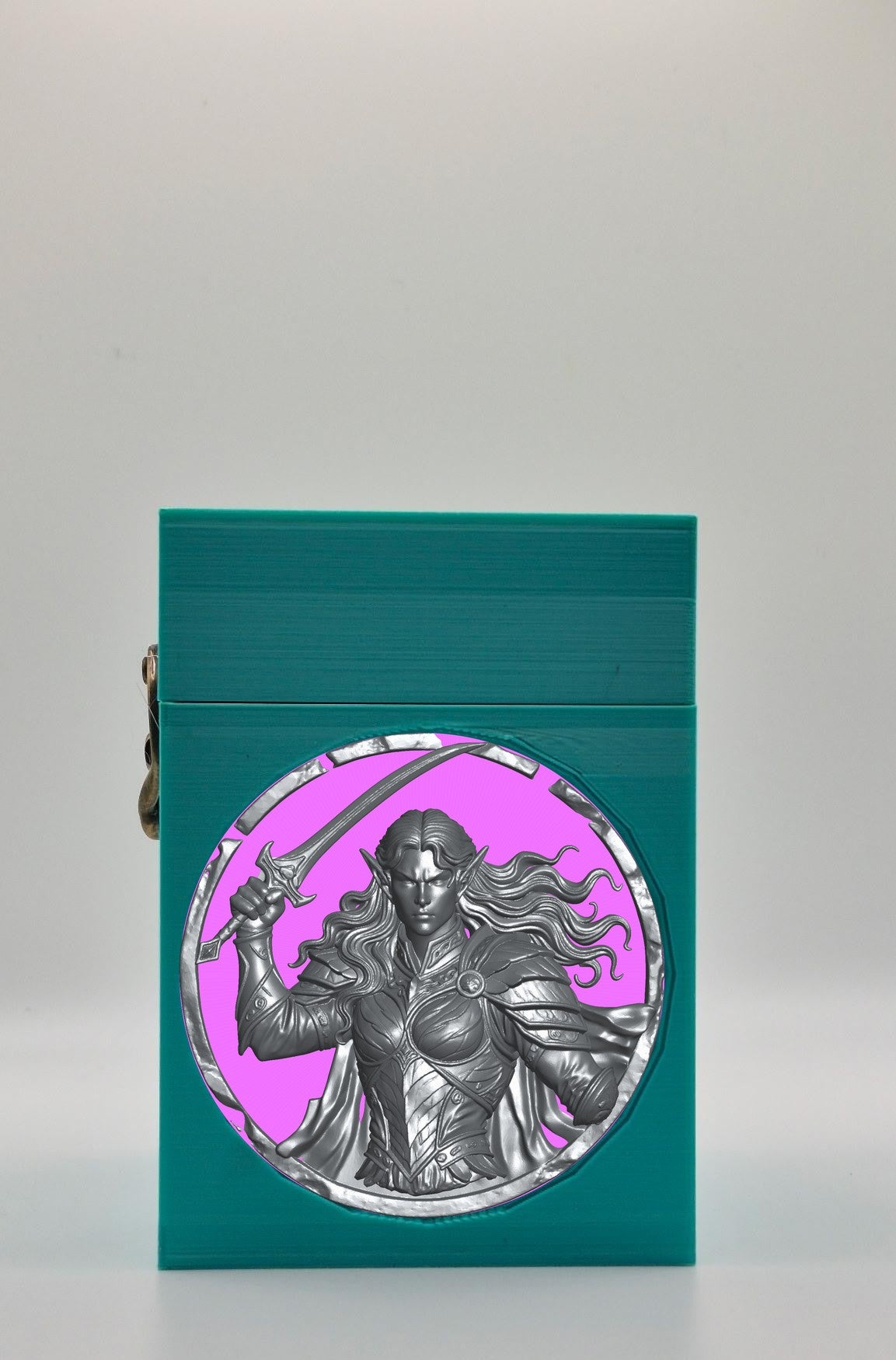 Elvish Warrior Card Box — Green
