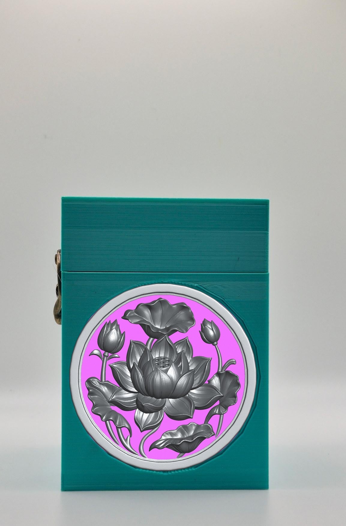 Lotus Card Box — Green
