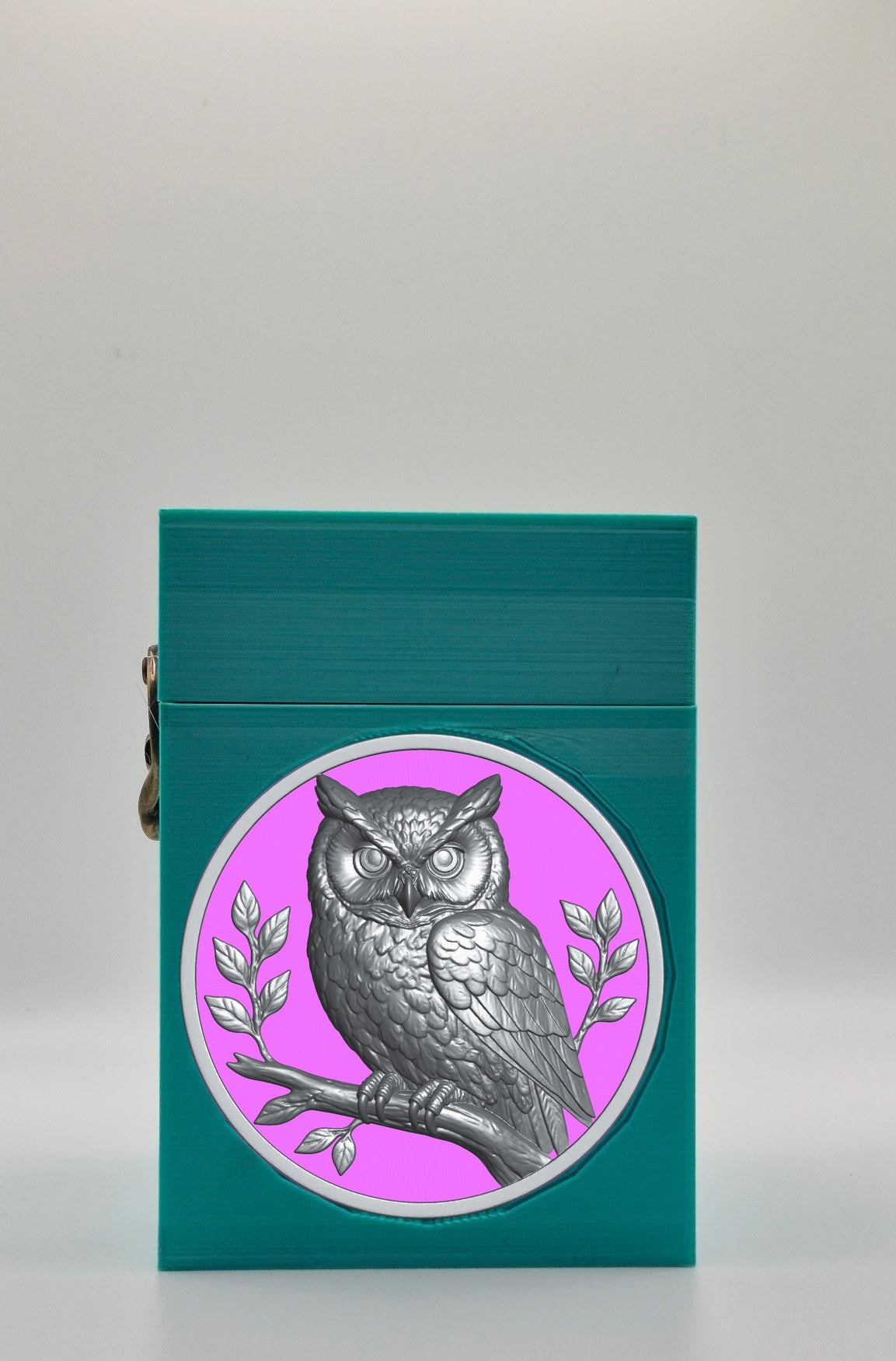 Owl Card Box — Green
