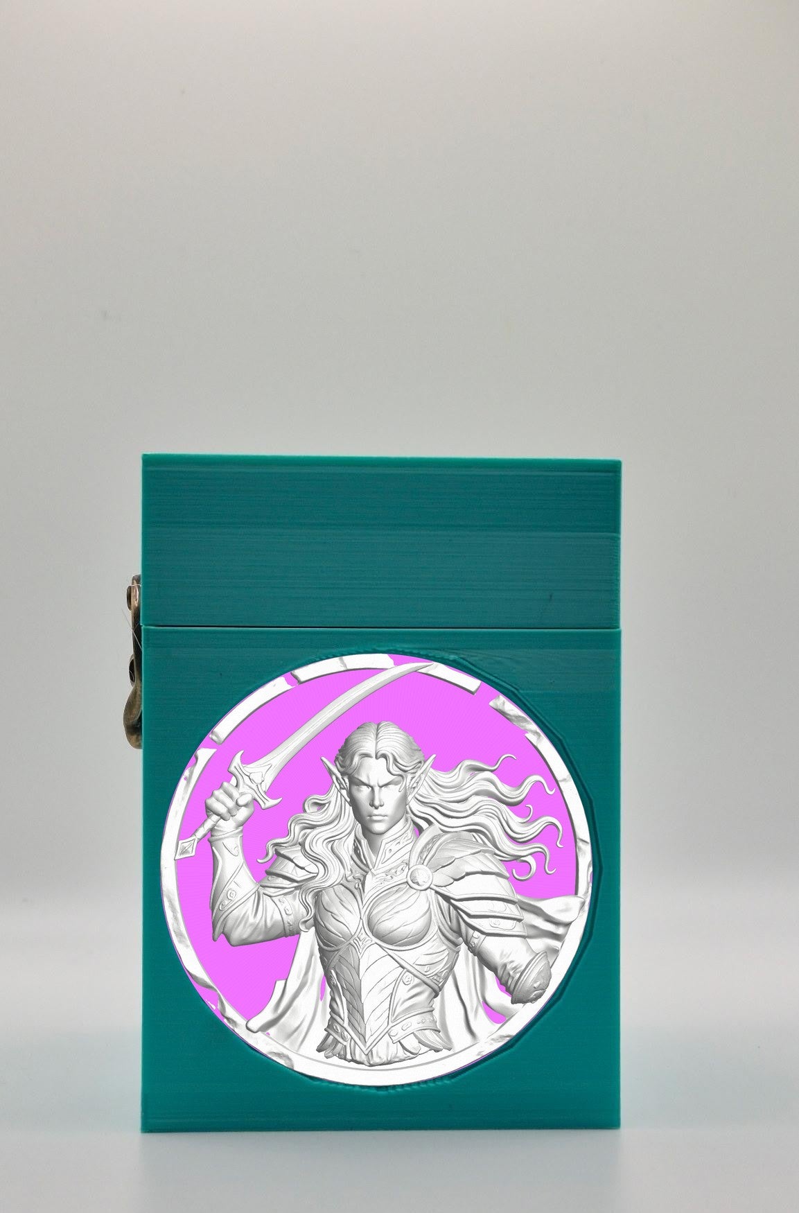 Elvish Warrior Card Box — Green