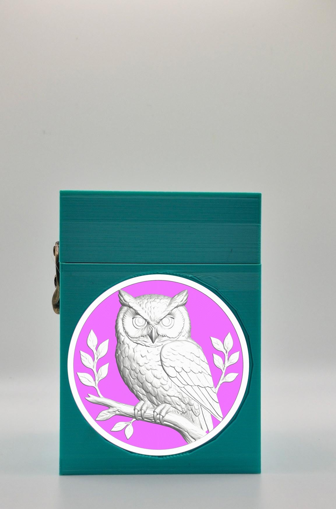 Owl Card Box — Green