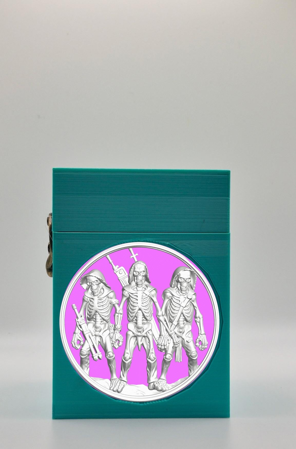 Skeleton Army Card Box — Green
