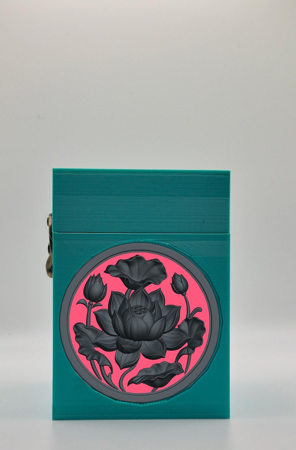 Lotus Card Box — Green