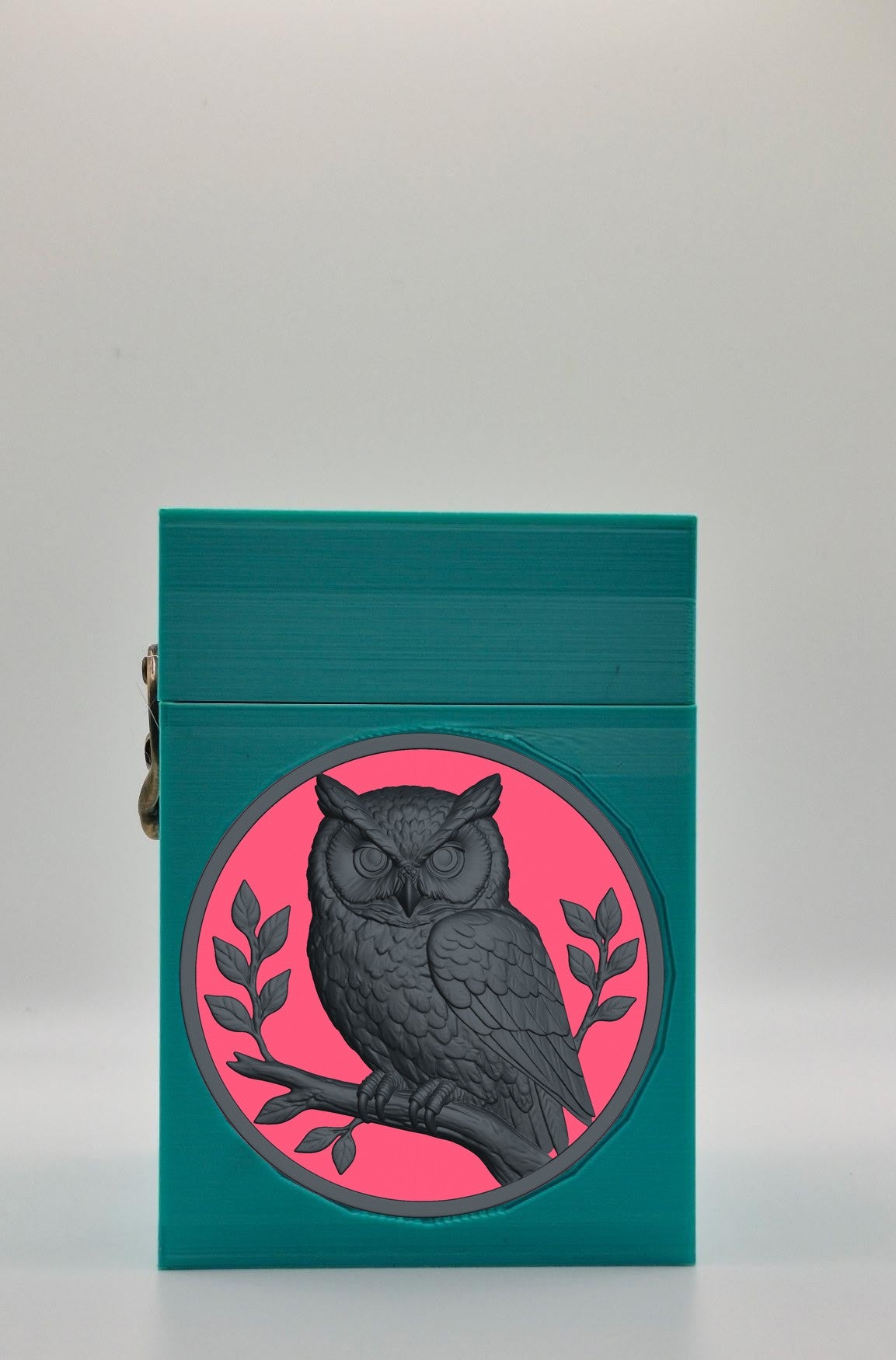 Owl Card Box — Green
