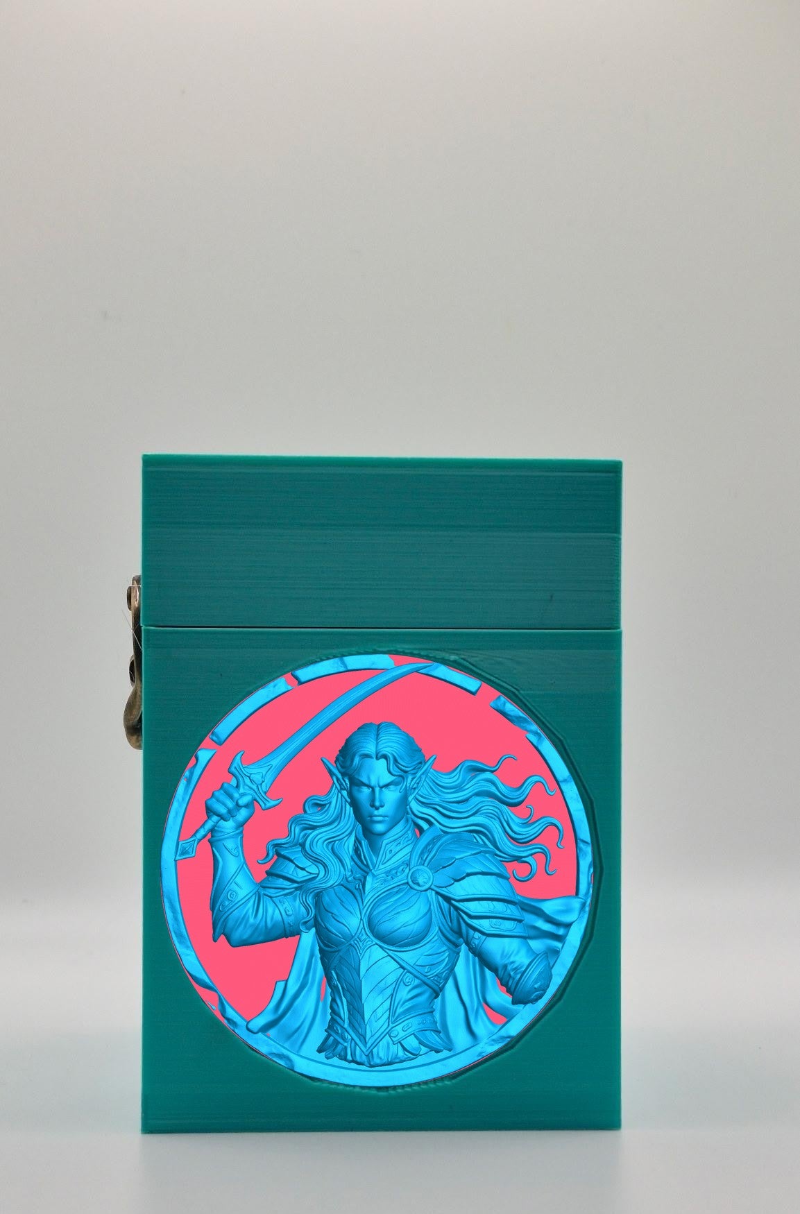 Elvish Warrior Card Box — Green
