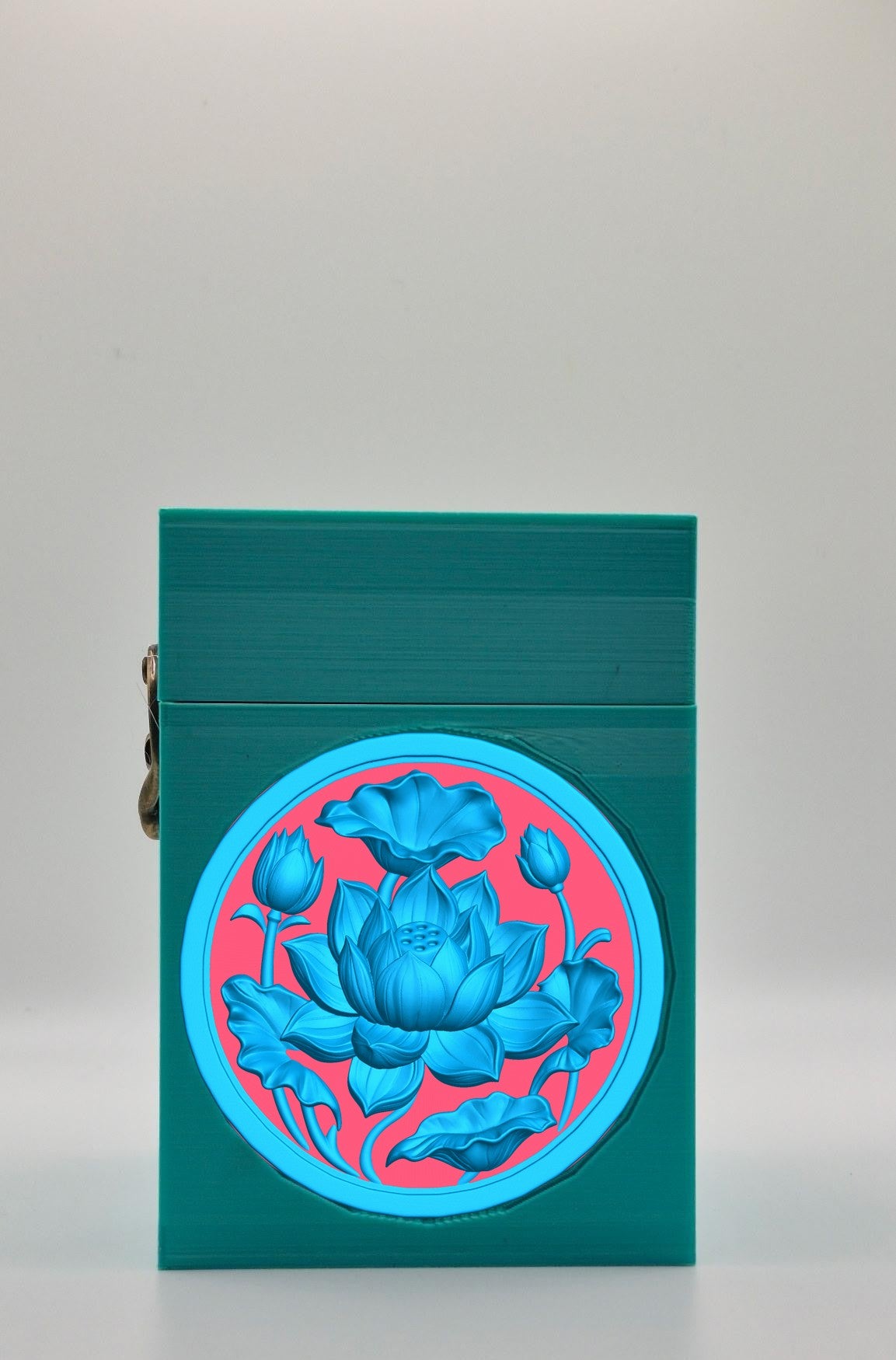 Lotus Card Box — Green